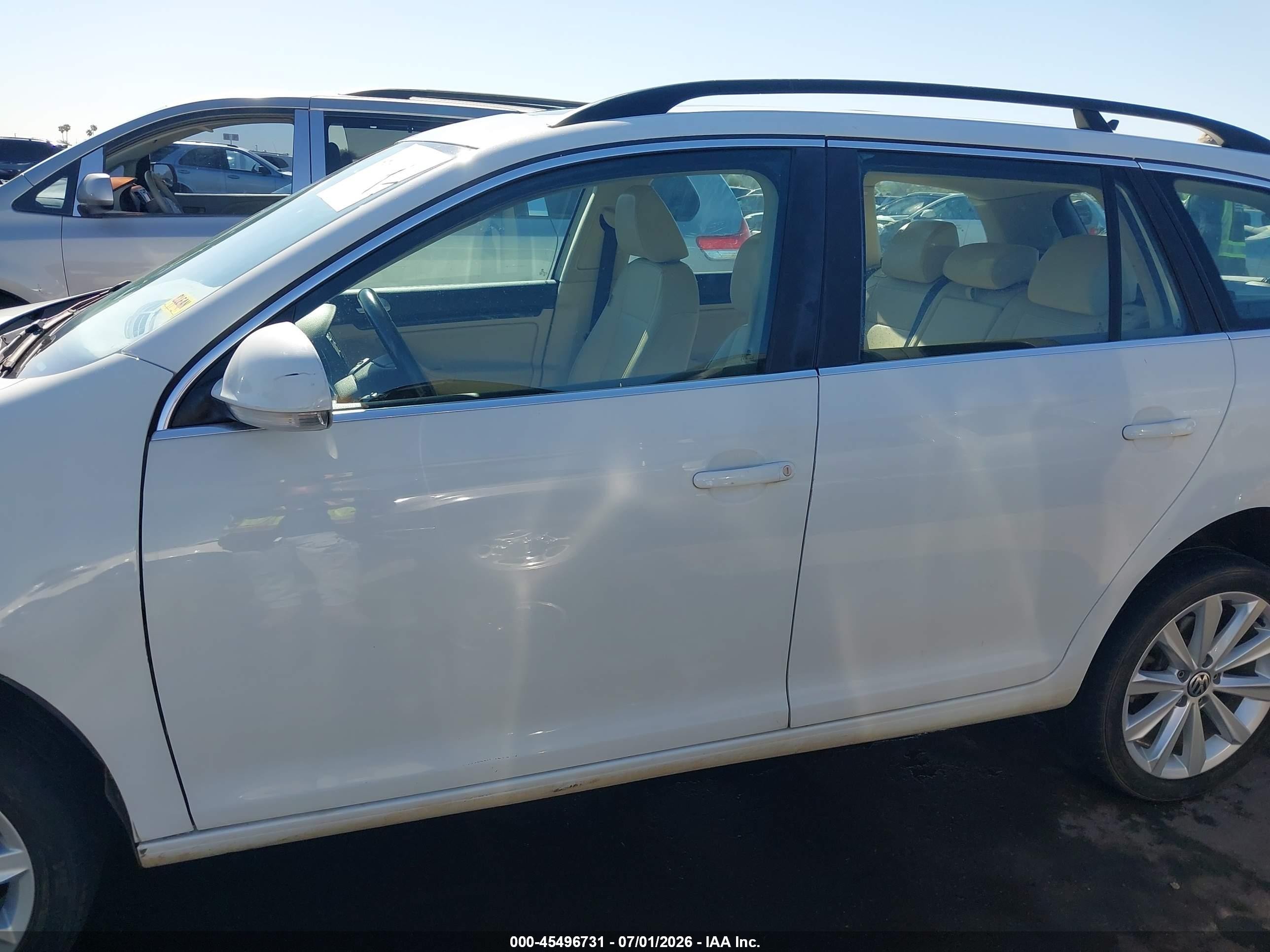 2014 Volkswagen Jetta Sportwagen 2.0l Tdi White vin: 3VWPL7AJ6EM615238