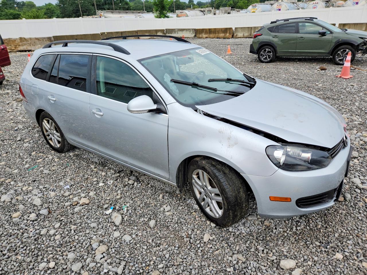 2014 Volkswagen Jetta Tdi Silver vin: 3VWPL7AJ6EM616390