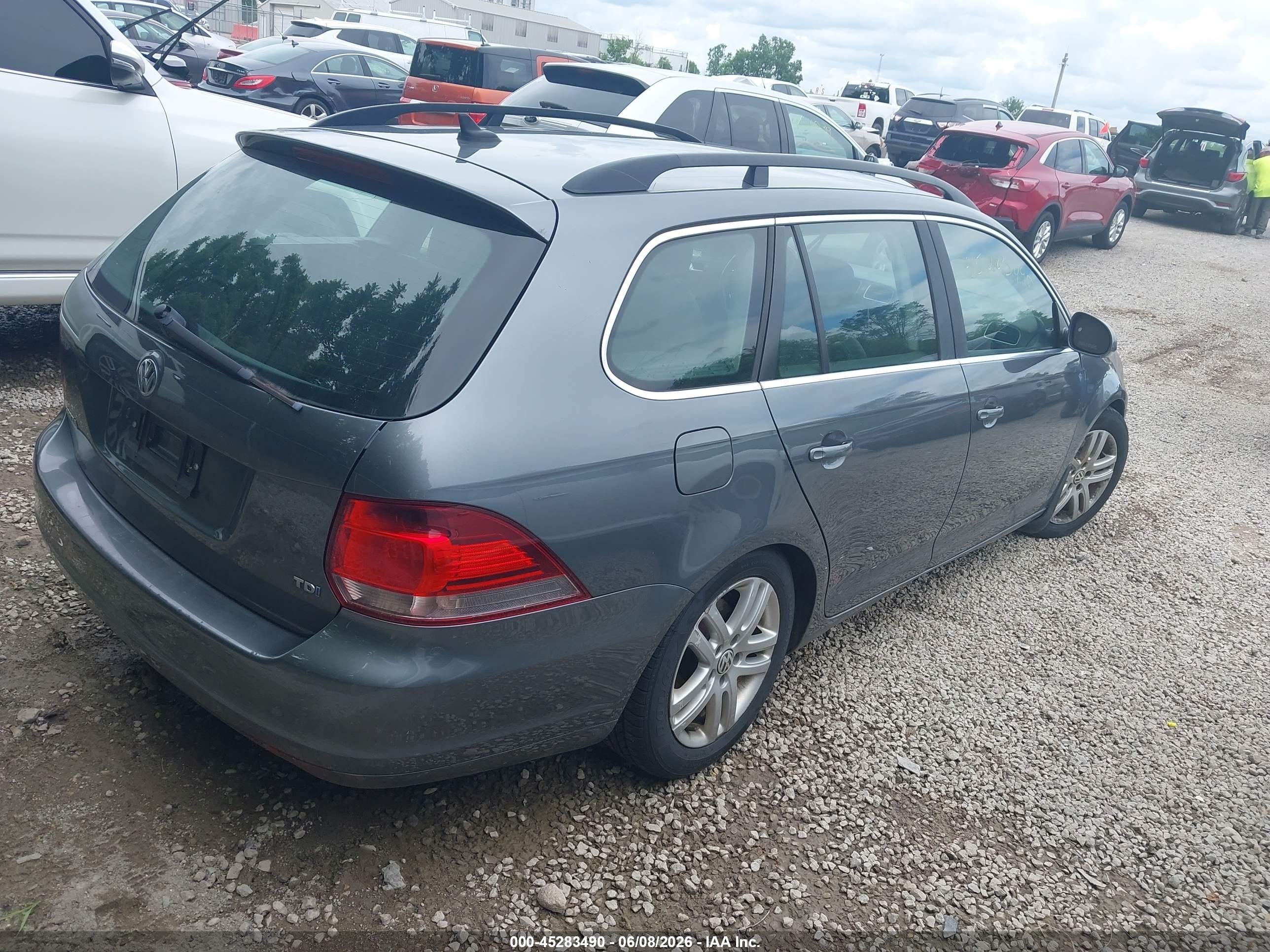 2014 Volkswagen Jetta Sportwagen 2.0l Tdi Серый vin: 3VWPL7AJ6EM619712