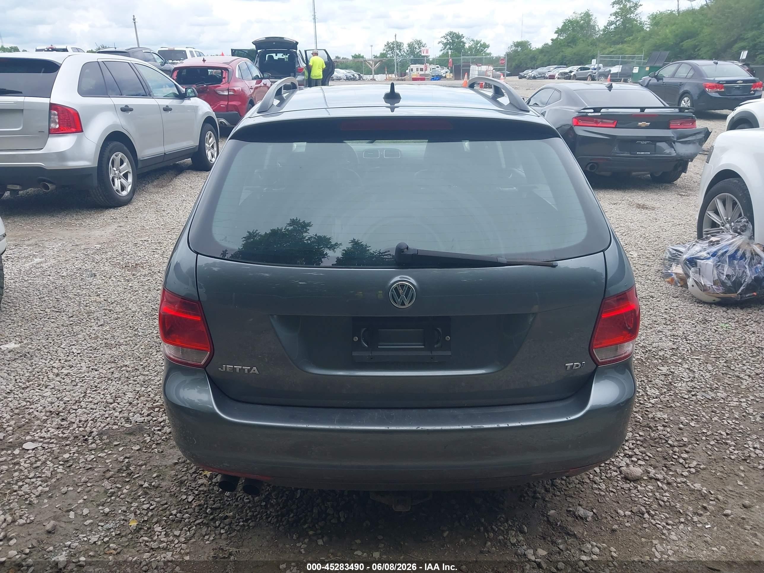 2014 Volkswagen Jetta Sportwagen 2.0l Tdi Серый vin: 3VWPL7AJ6EM619712