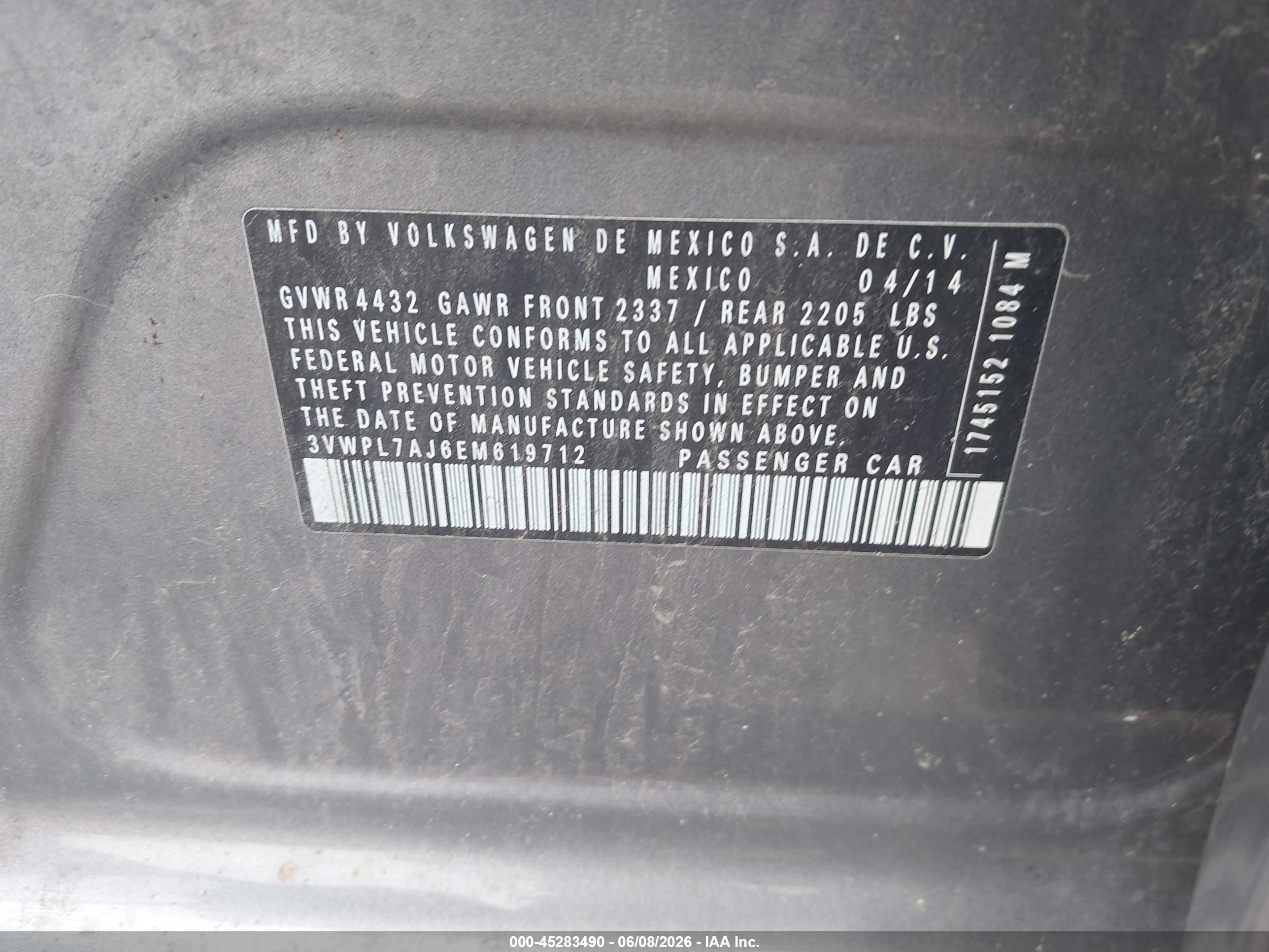 2014 Volkswagen Jetta Sportwagen 2.0l Tdi Серый vin: 3VWPL7AJ6EM619712