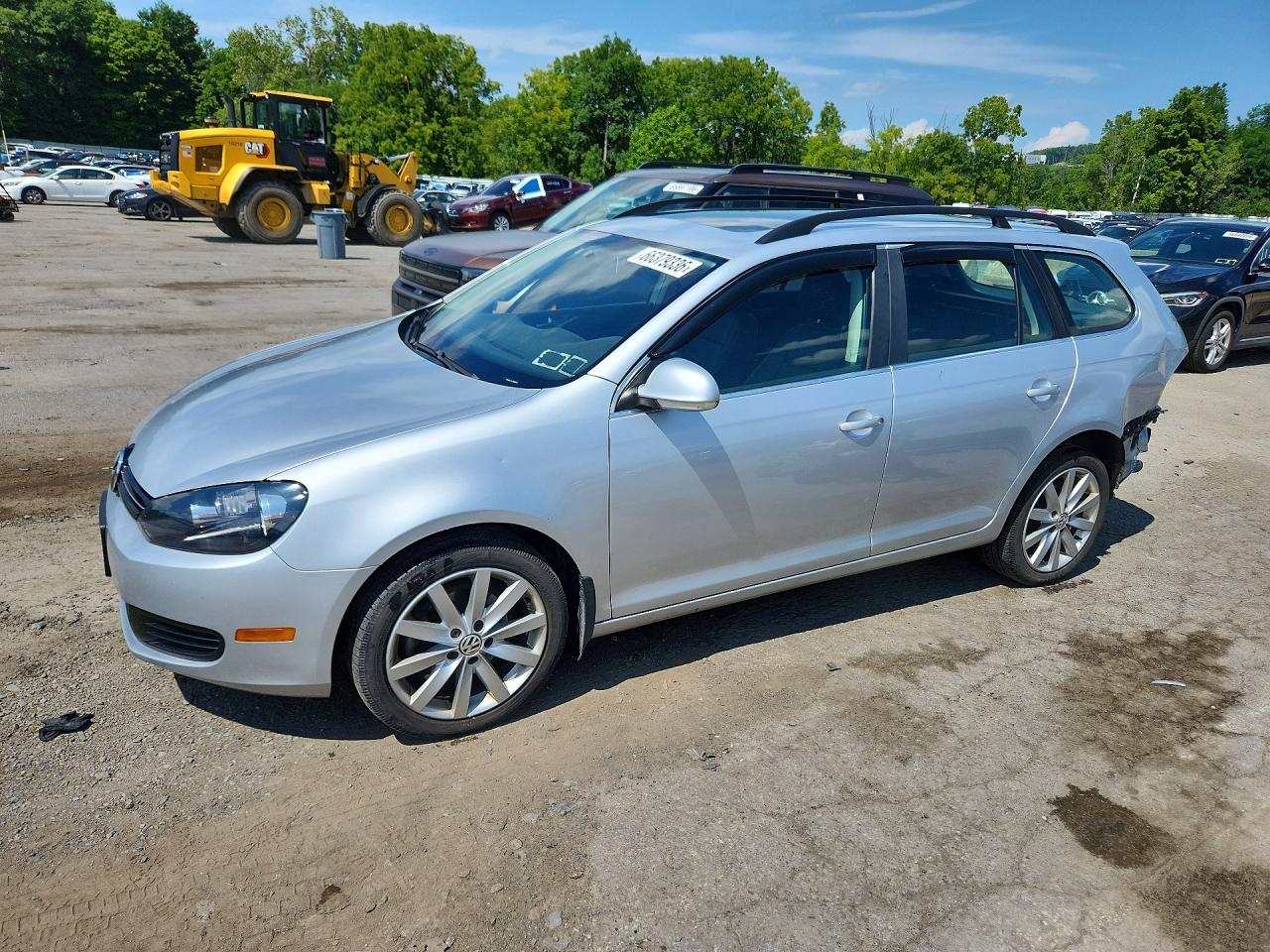 2014 Volkswagen Jetta Tdi Silver vin: 3VWPL7AJ6EM624232