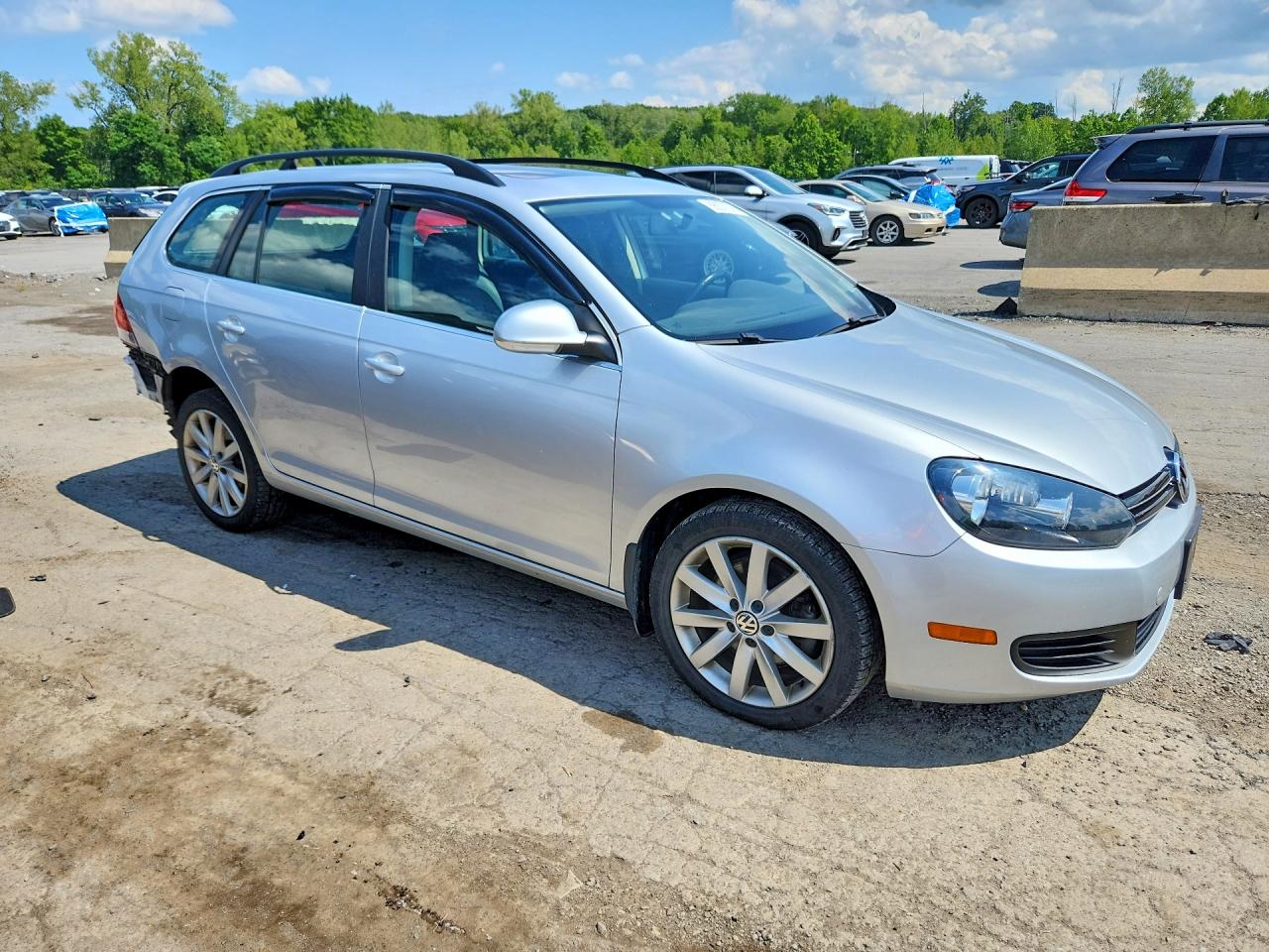 2014 Volkswagen Jetta Tdi Silver vin: 3VWPL7AJ6EM624232