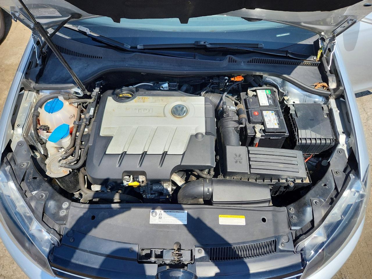 2014 Volkswagen Jetta Tdi Silver vin: 3VWPL7AJ6EM624232