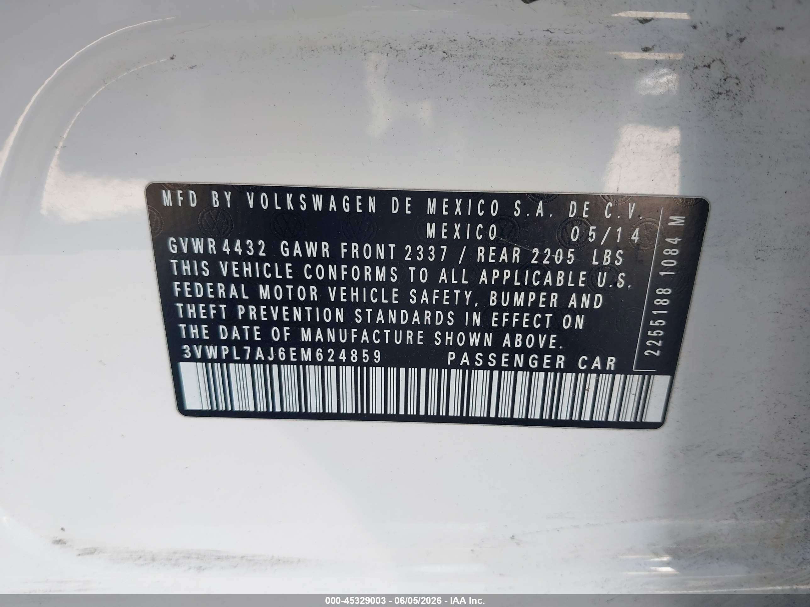 2014 Volkswagen Jetta Sportwagen 2.0l Tdi Белый vin: 3VWPL7AJ6EM624859