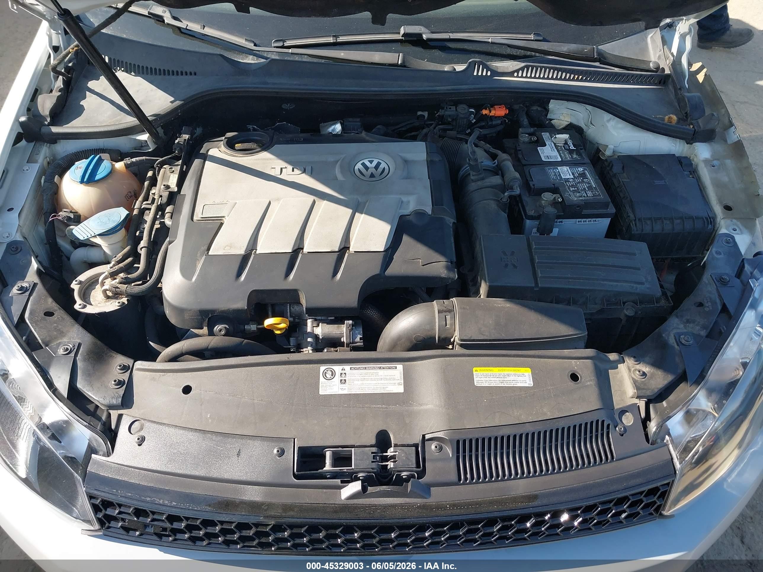 2014 Volkswagen Jetta Sportwagen 2.0l Tdi Белый vin: 3VWPL7AJ6EM624859