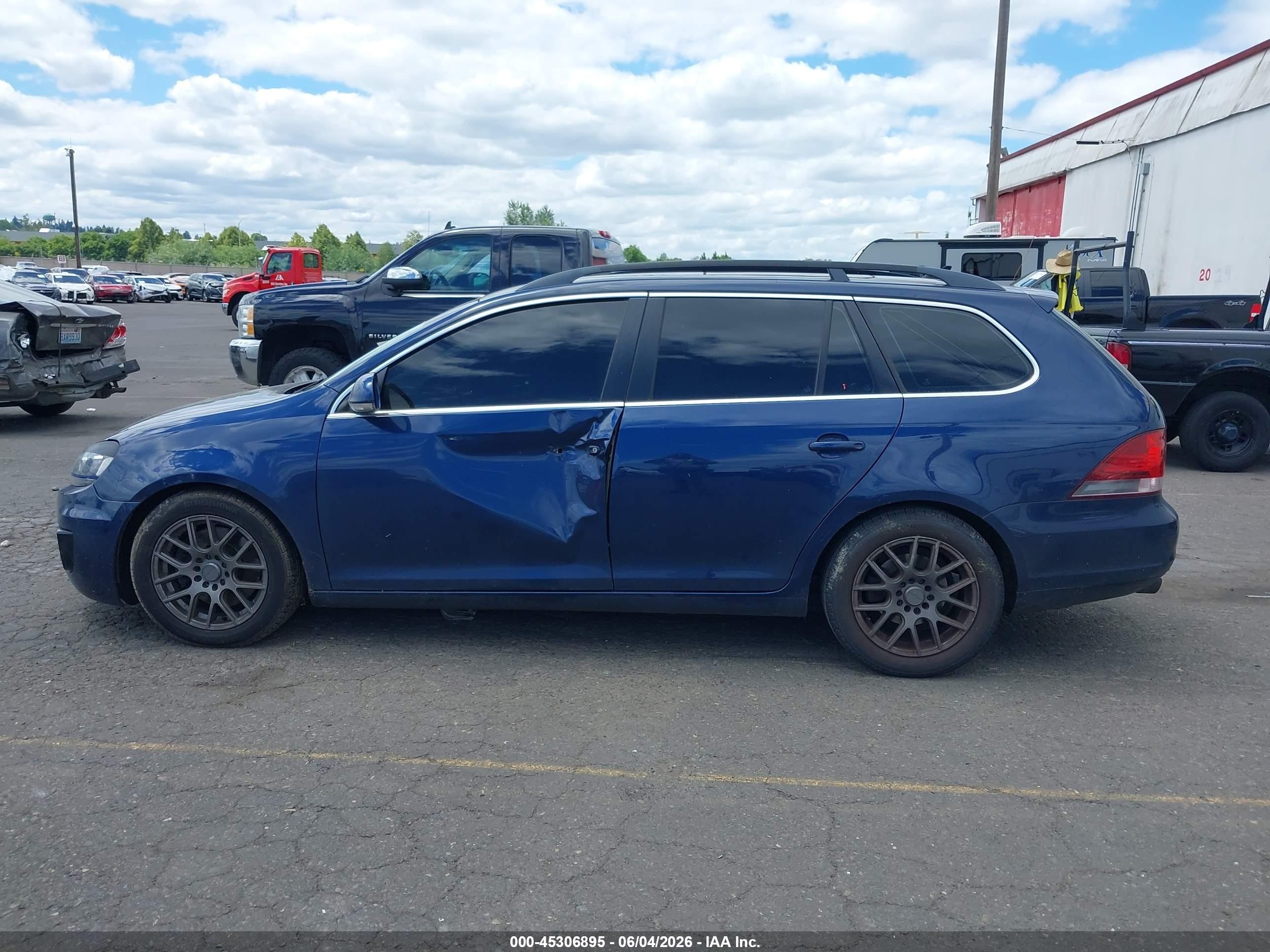 2011 Volkswagen Jetta Sportwagen 2.0l Tdi Blue vin: 3VWPL7AJ7BM662497