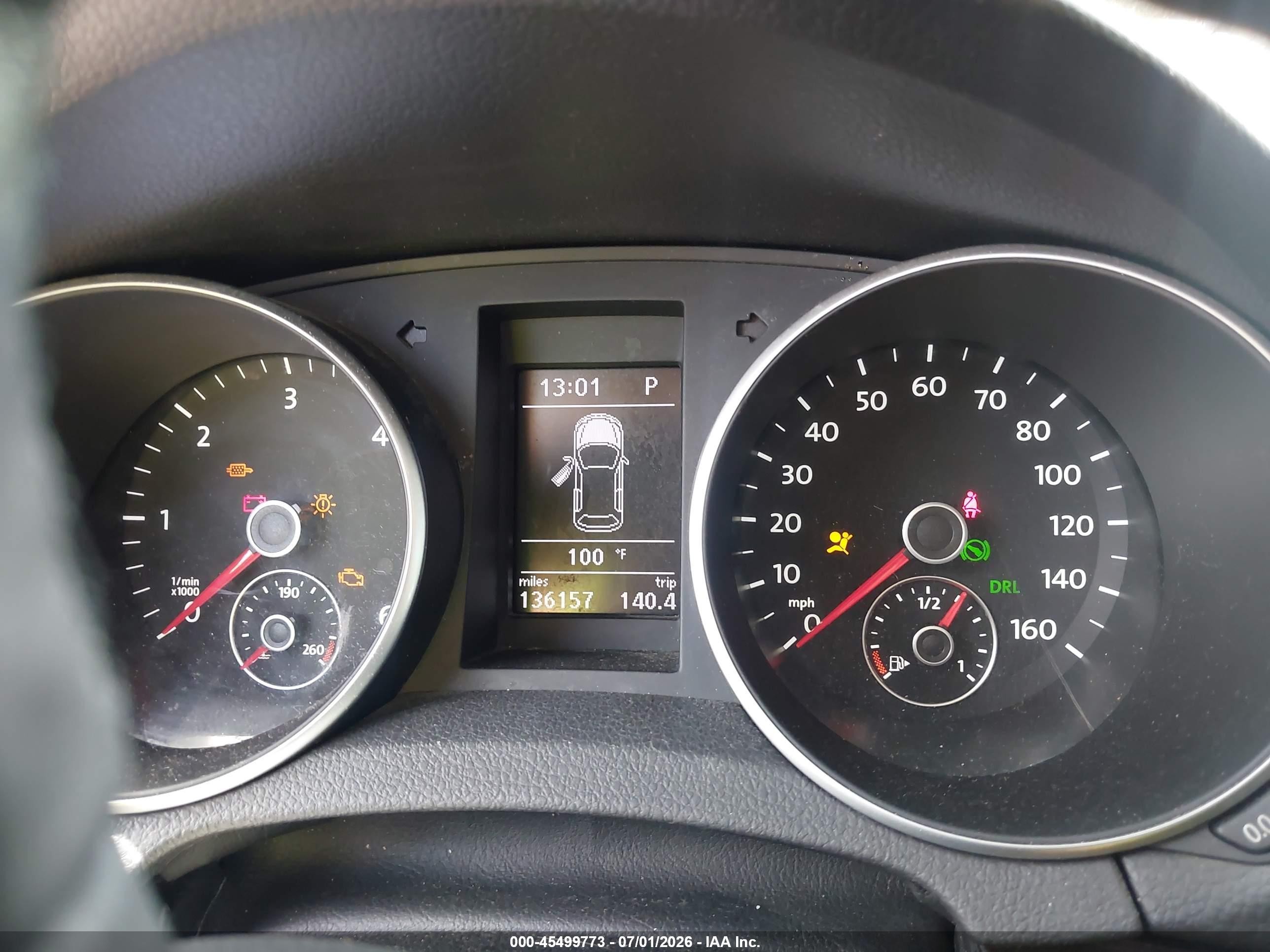2012 Volkswagen Jetta Sportwagen 2.0l Tdi White vin: 3VWPL7AJ7CM636502