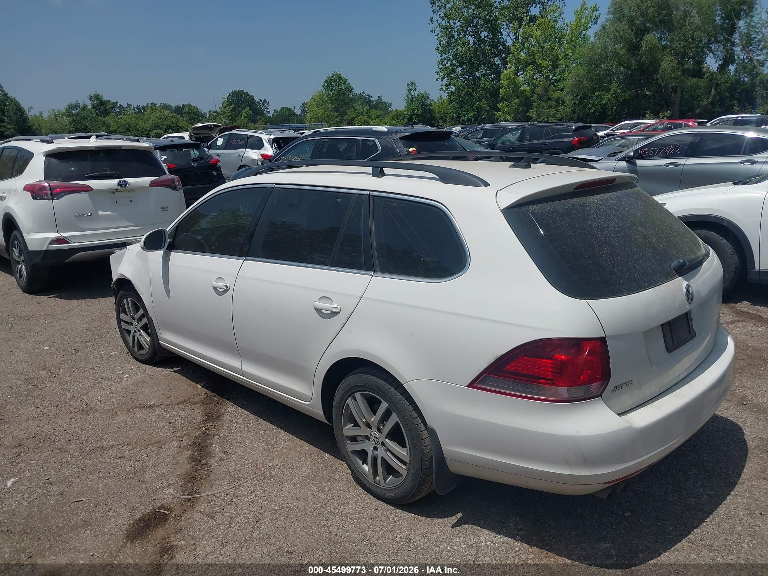2012 Volkswagen Jetta Sportwagen 2.0l Tdi White vin: 3VWPL7AJ7CM636502
