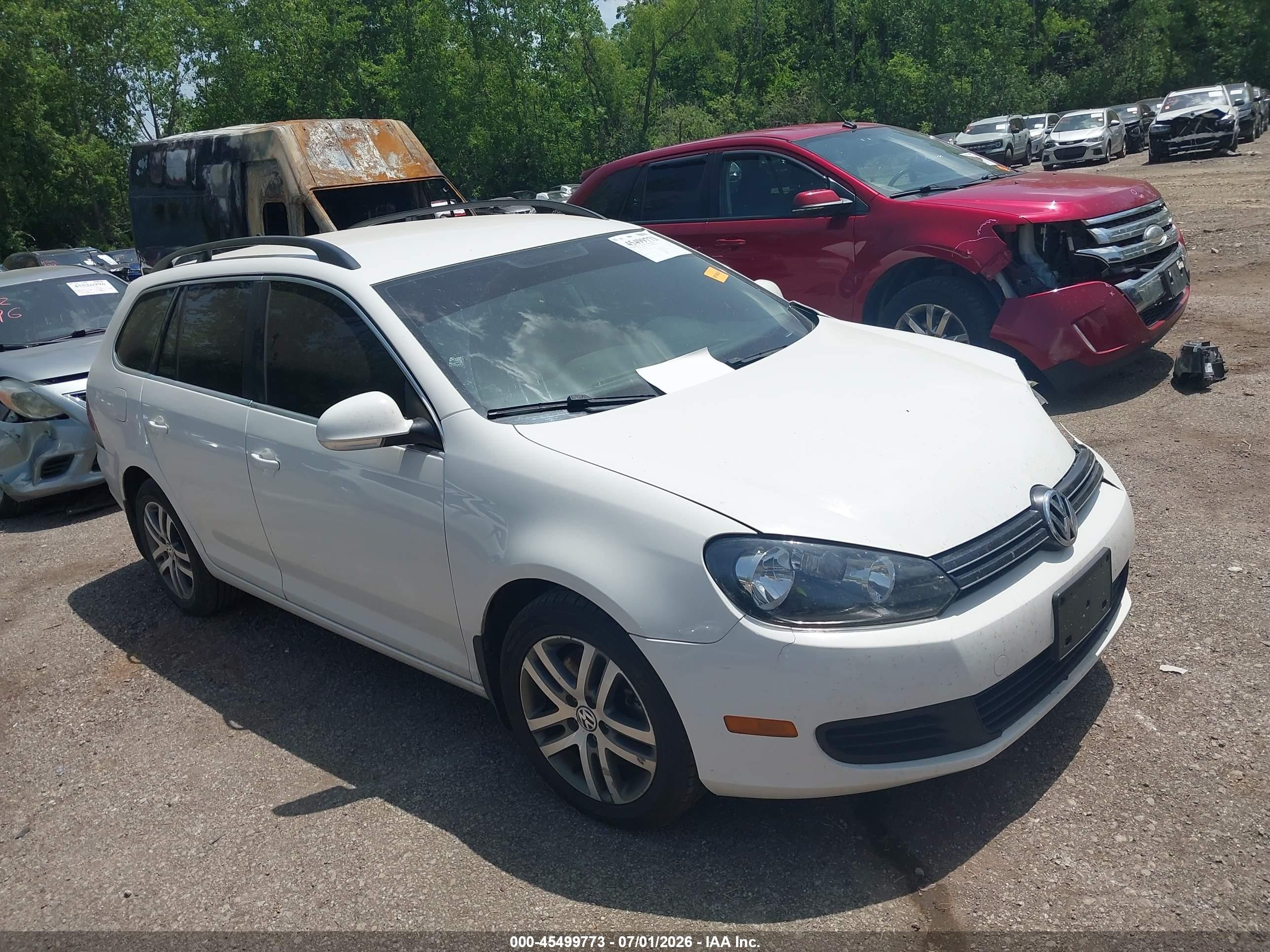 2012 Volkswagen Jetta Sportwagen 2.0l Tdi White vin: 3VWPL7AJ7CM636502