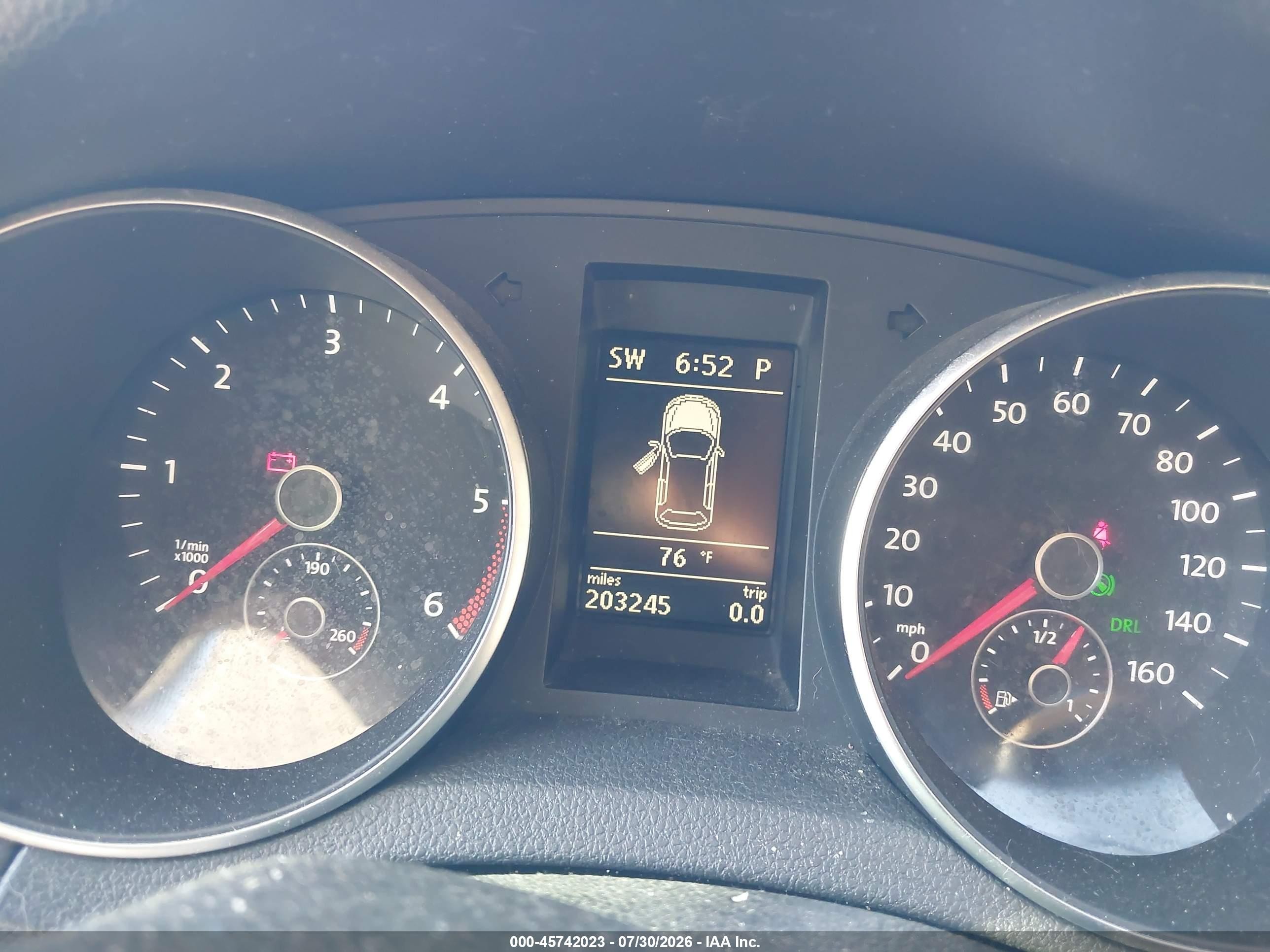 2012 Volkswagen Jetta Sportwagen 2.0l Tdi Черный vin: 3VWPL7AJ7CM672979