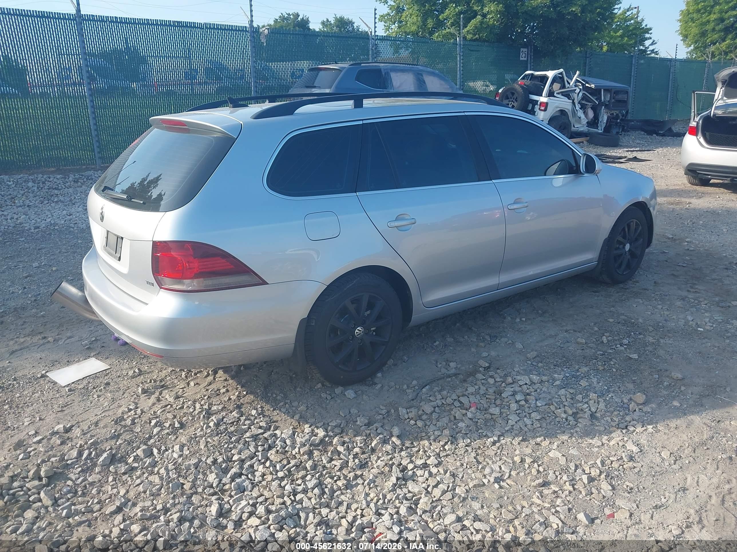 2012 Volkswagen Jetta Sportwagen 2.0l Tdi Silver vin: 3VWPL7AJ7CM674439