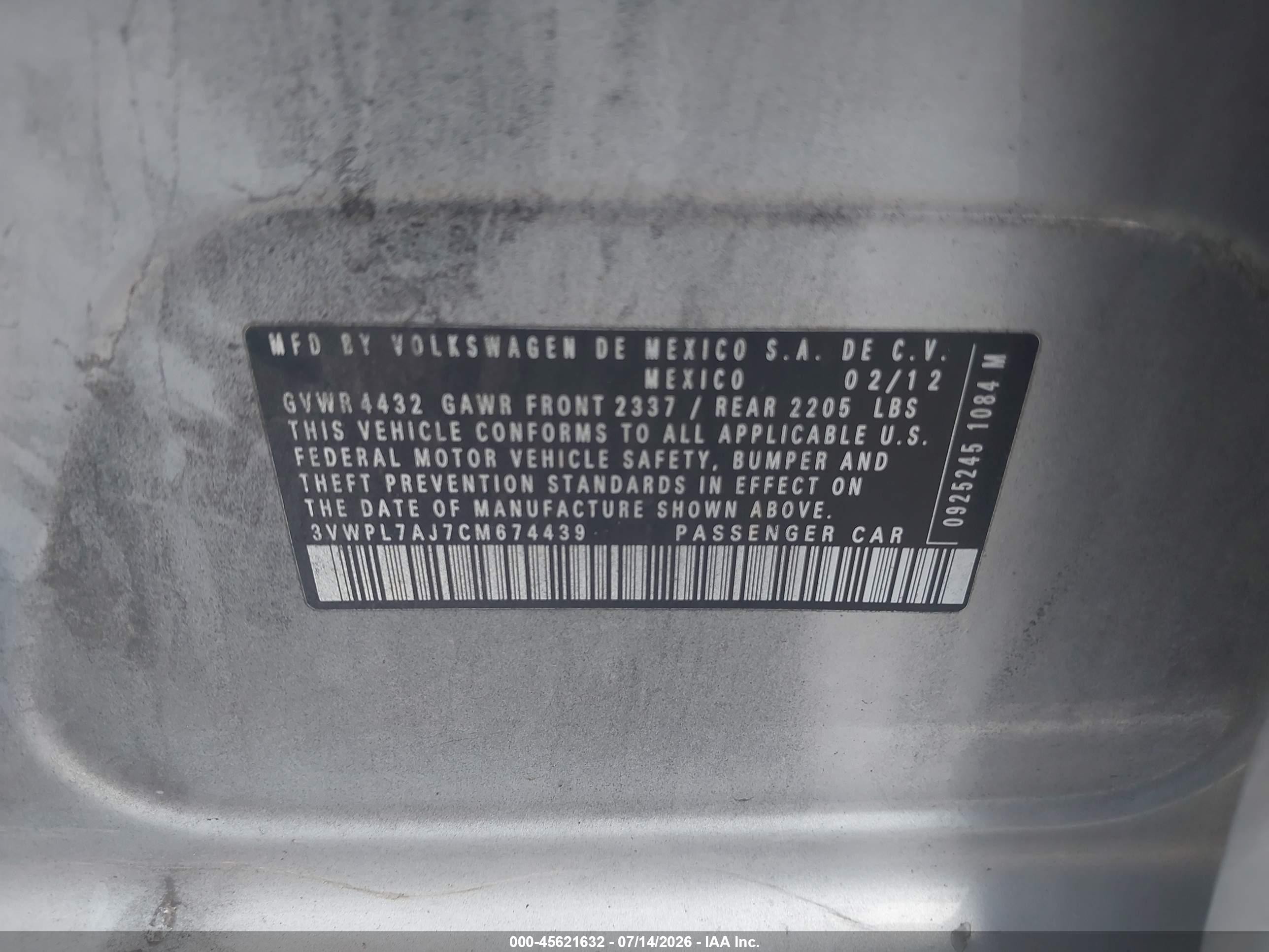 2012 Volkswagen Jetta Sportwagen 2.0l Tdi Silver vin: 3VWPL7AJ7CM674439