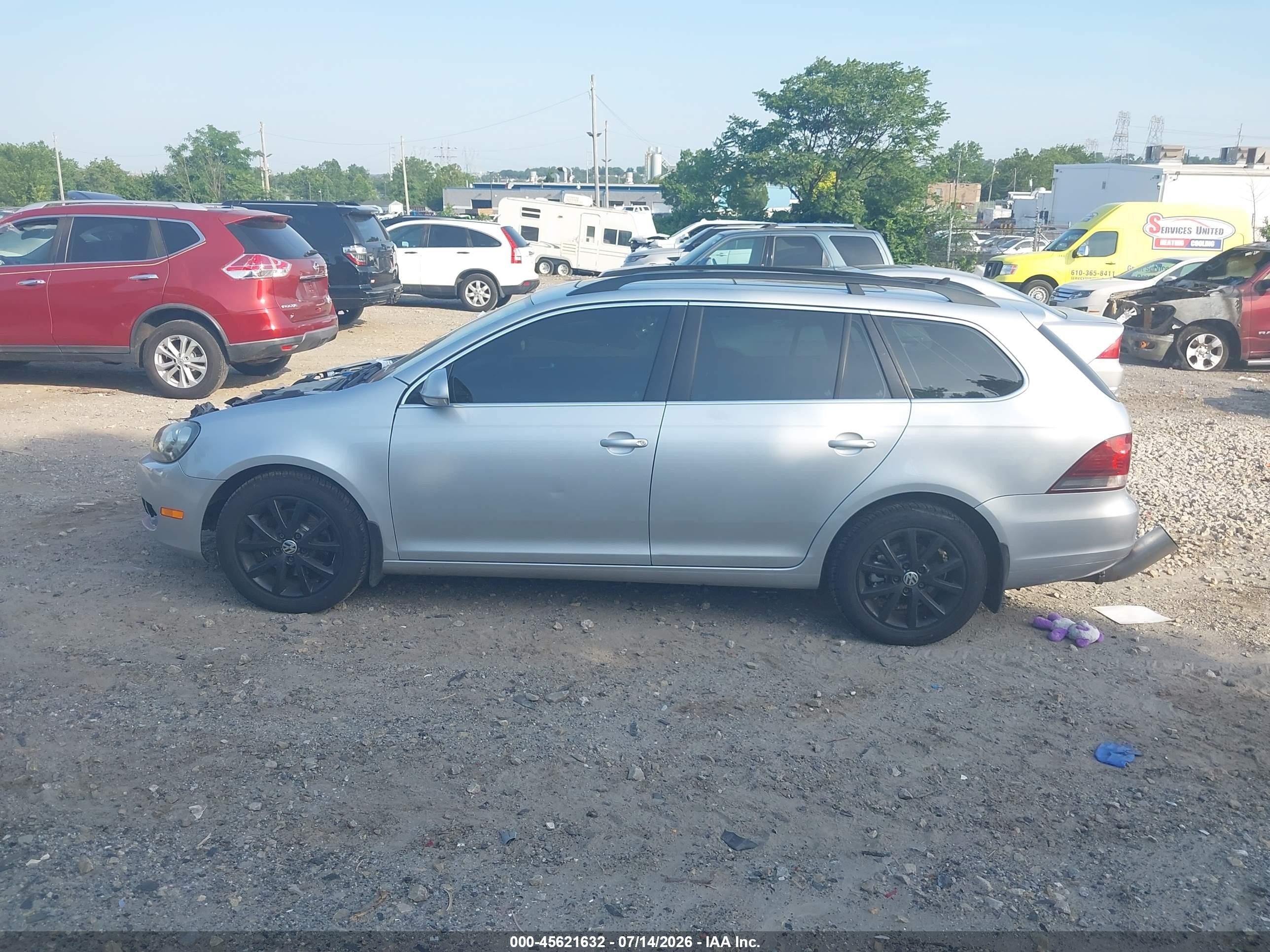 2012 Volkswagen Jetta Sportwagen 2.0l Tdi Silver vin: 3VWPL7AJ7CM674439