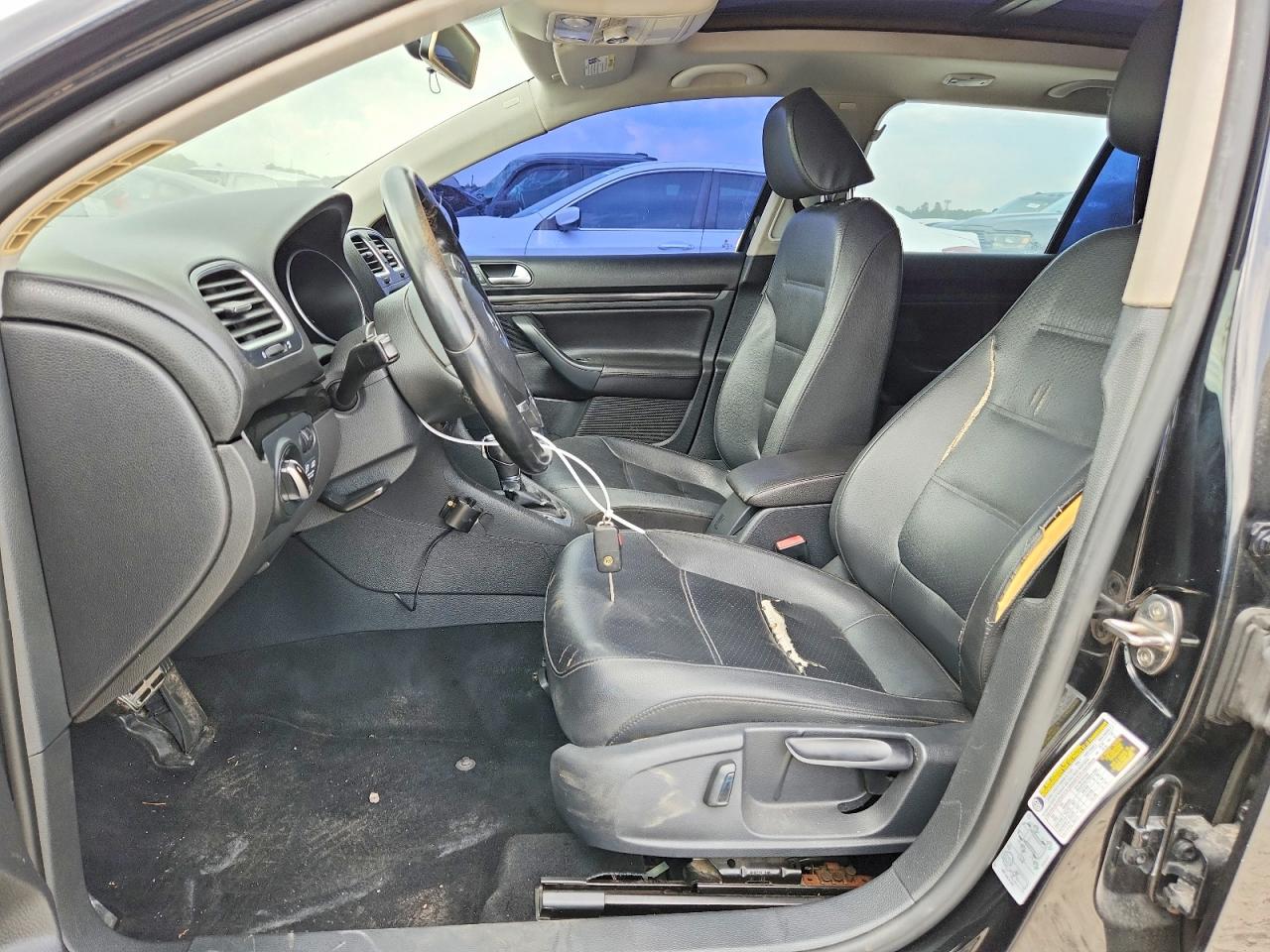 2012 Volkswagen Jetta Tdi Black vin: 3VWPL7AJ7CM690026