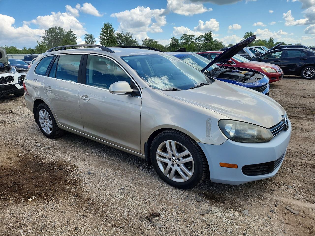 2012 Volkswagen Jetta Tdi Cream vin: 3VWPL7AJ7CM692049