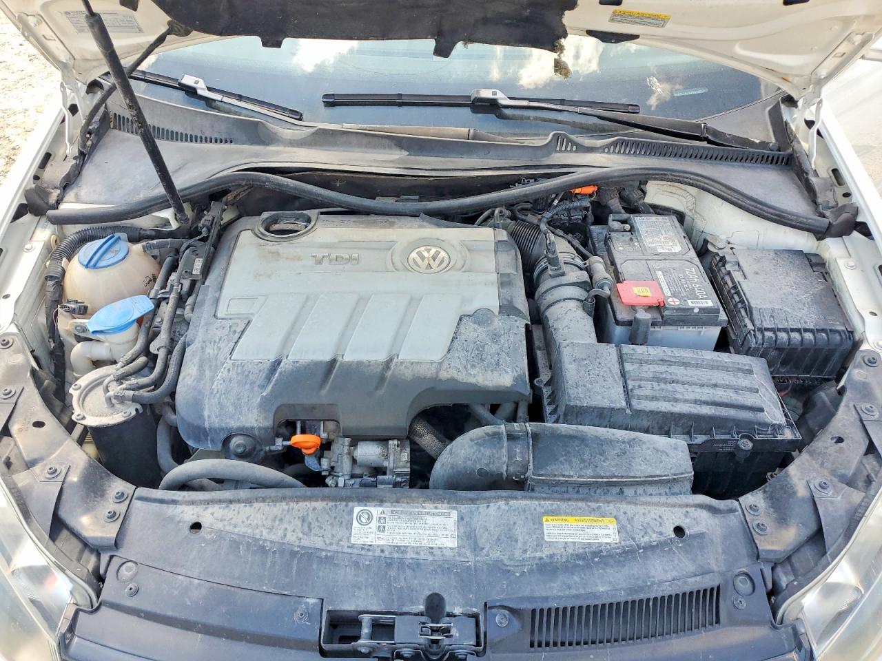 2013 Volkswagen Jetta Tdi White vin: 3VWPL7AJ7DM622620