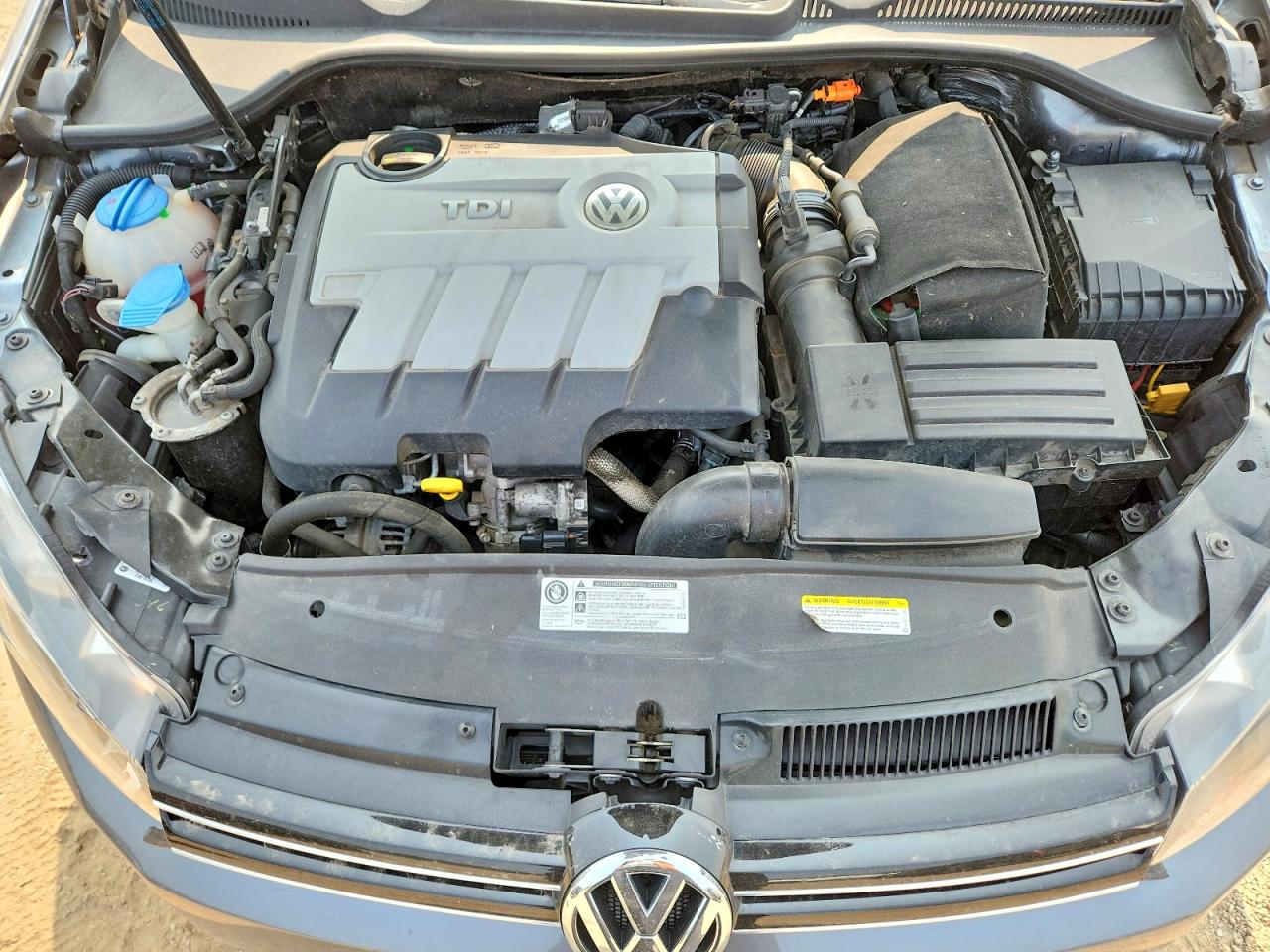 2014 Volkswagen Jetta Tdi Gray vin: 3VWPL7AJ7EM613532