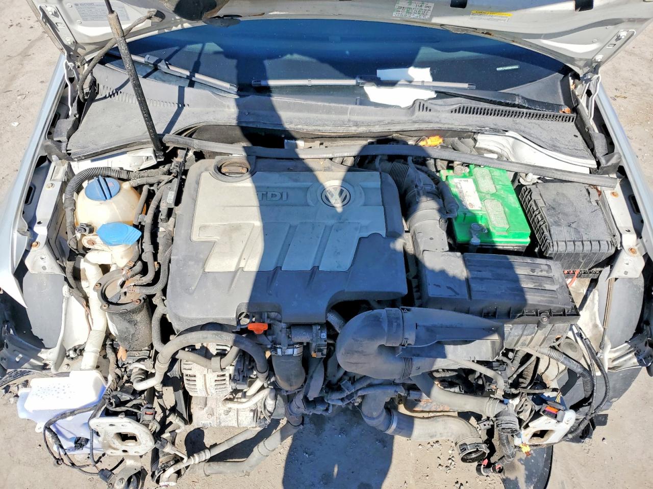 2012 Volkswagen Jetta Tdi Gray vin: 3VWPL7AJ8CM643622