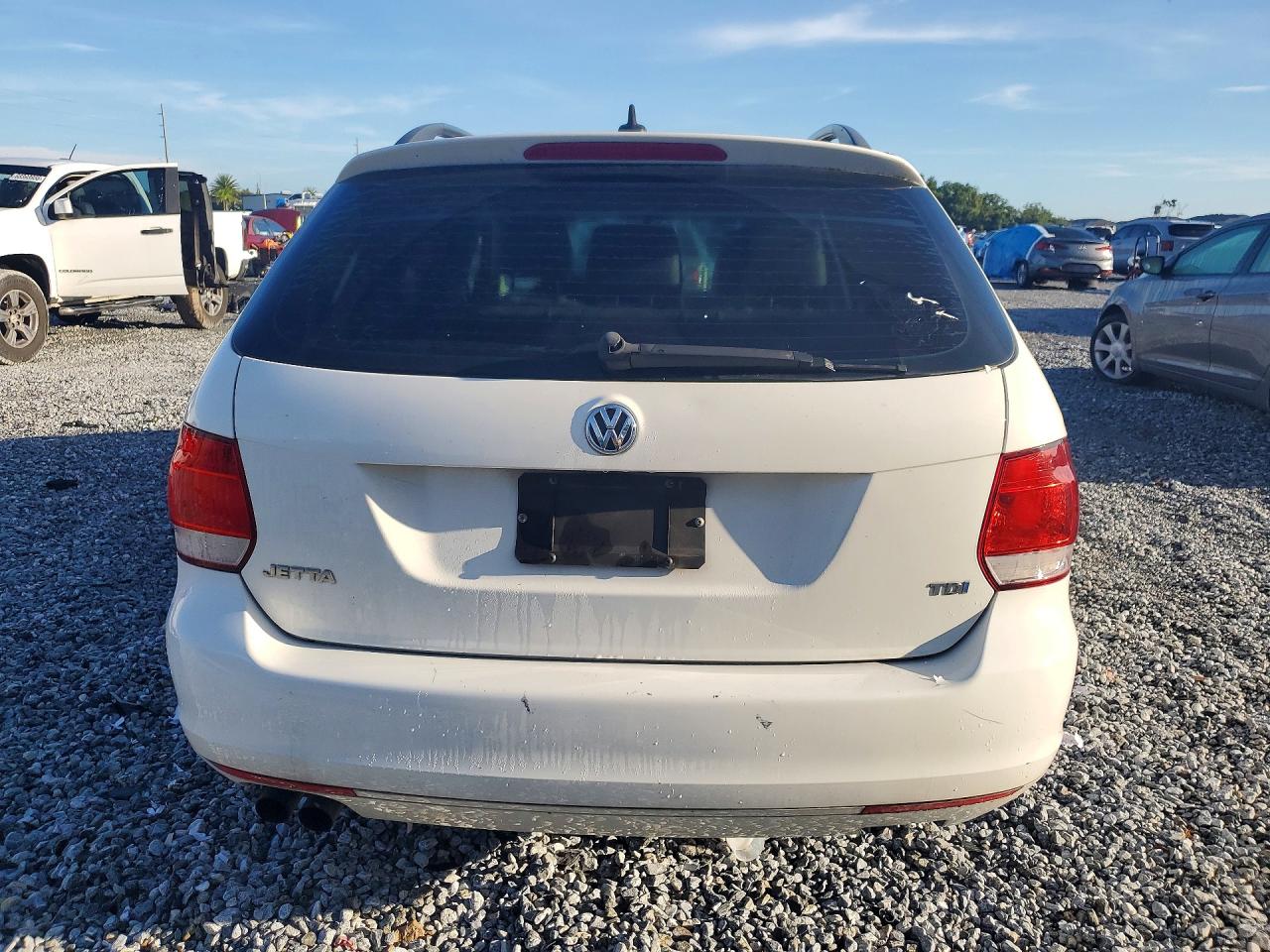 2012 Volkswagen Jetta Tdi White vin: 3VWPL7AJ8CM678905