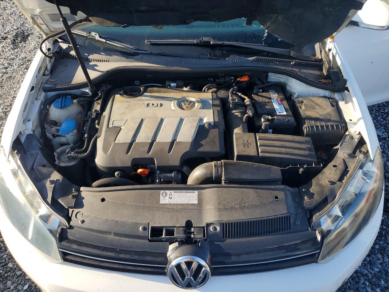2012 Volkswagen Jetta Tdi White vin: 3VWPL7AJ8CM678905
