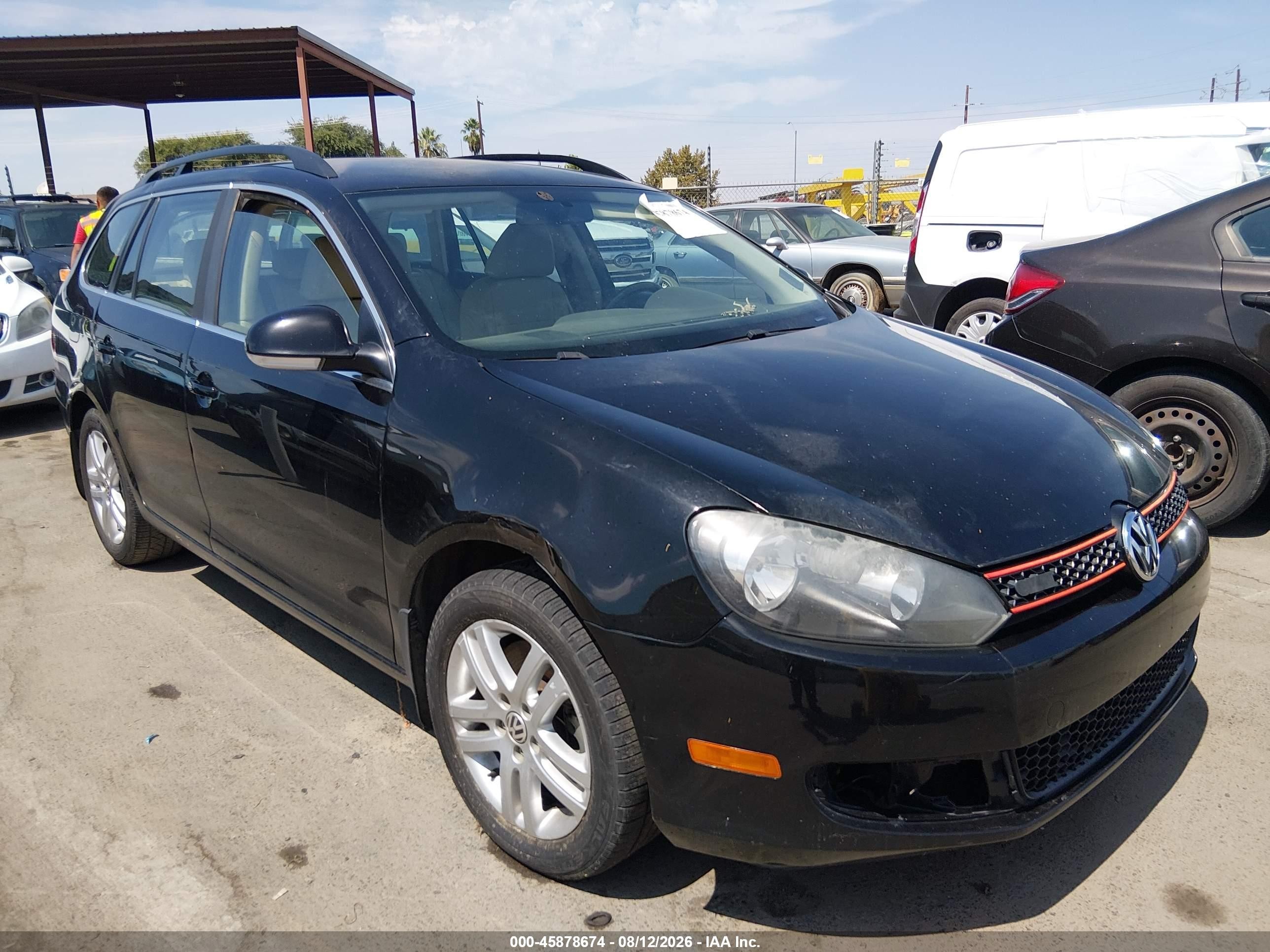 2012 Volkswagen Jetta Sportwagen 2.0l Tdi Black vin: 3VWPL7AJ8CM686275