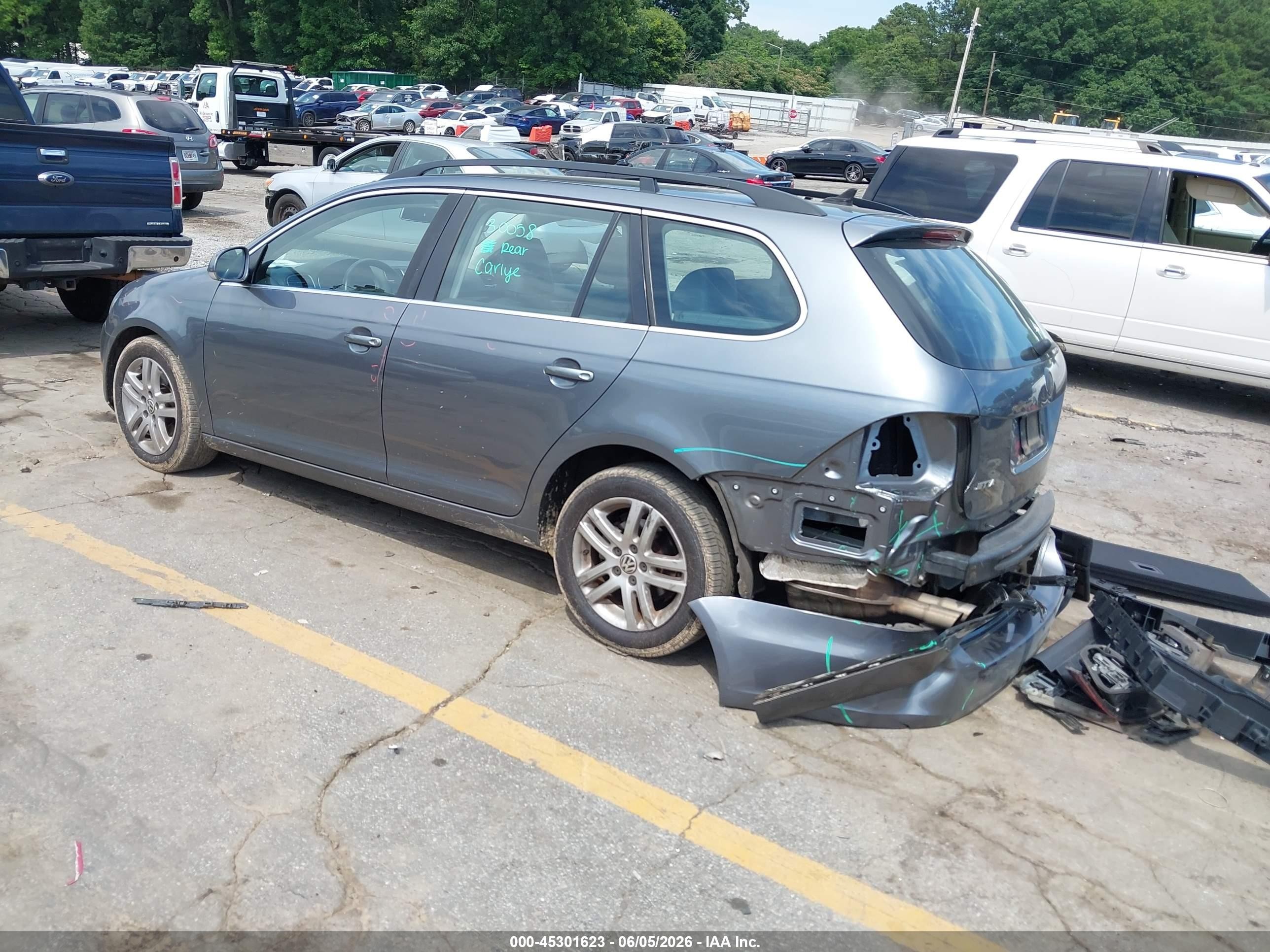 2013 Volkswagen Jetta Sportwagen 2.0l Tdi Gray vin: 3VWPL7AJ8DM605020