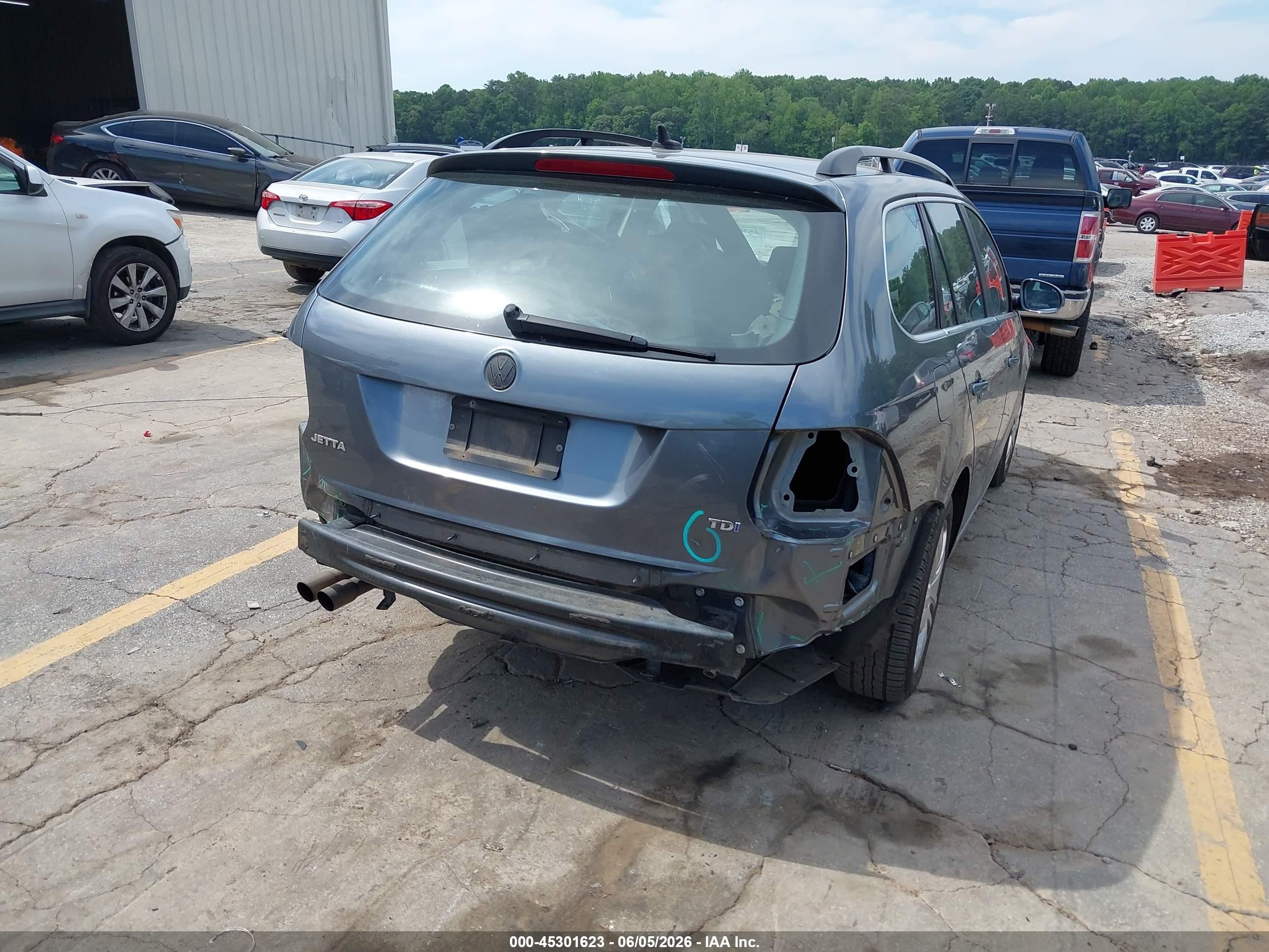 2013 Volkswagen Jetta Sportwagen 2.0l Tdi Gray vin: 3VWPL7AJ8DM605020