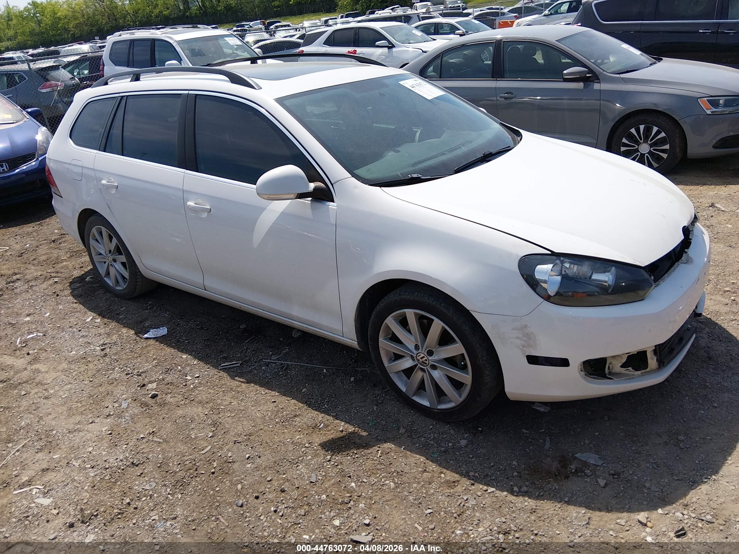 2013 Volkswagen Jetta Sportwagen 2.0l Tdi White vin: 3VWPL7AJ8DM682311