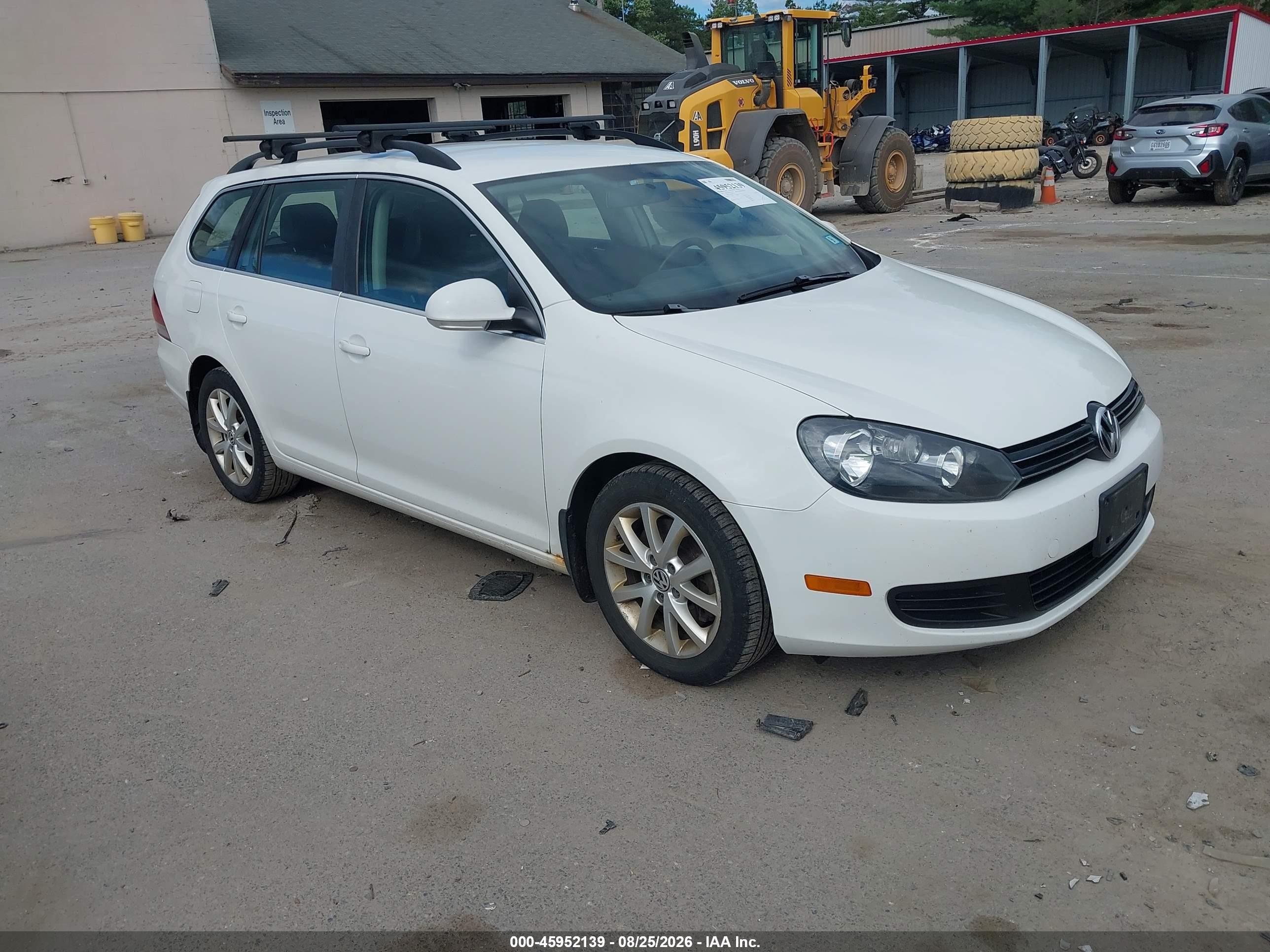 2014 Volkswagen Jetta Sportwagen 2.0l Tdi White vin: 3VWPL7AJ8EM605777