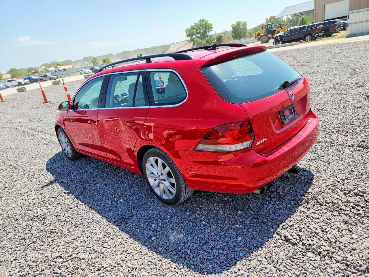 2014 Volkswagen Jetta Tdi Red vin: 3VWPL7AJ8EM615516