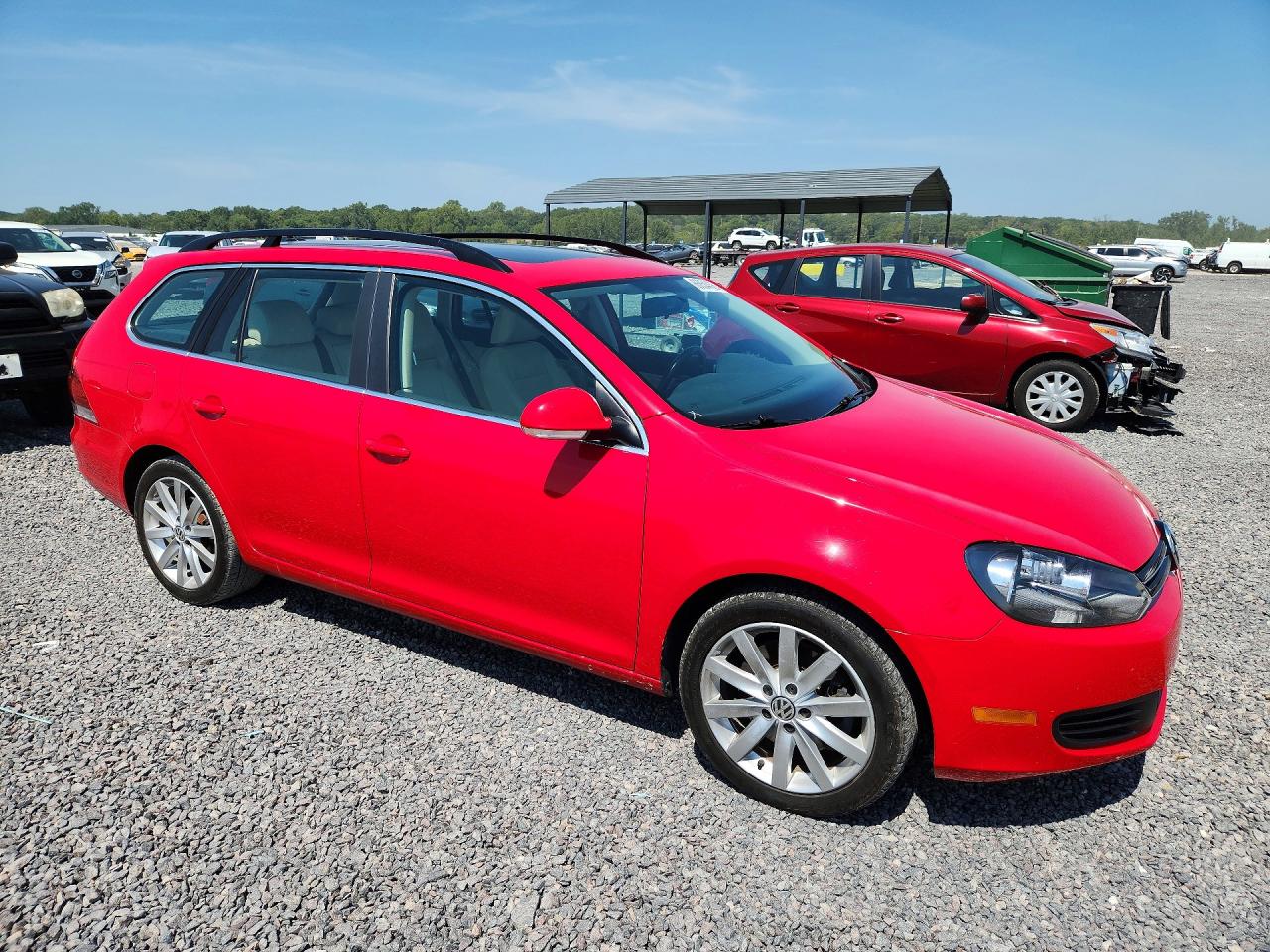 2014 Volkswagen Jetta Tdi Red vin: 3VWPL7AJ8EM615516