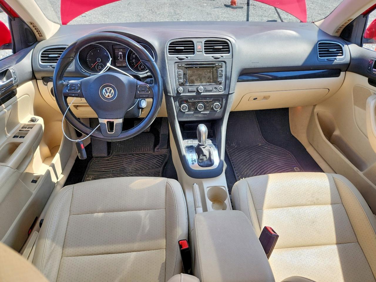 2014 Volkswagen Jetta Tdi Red vin: 3VWPL7AJ8EM615516