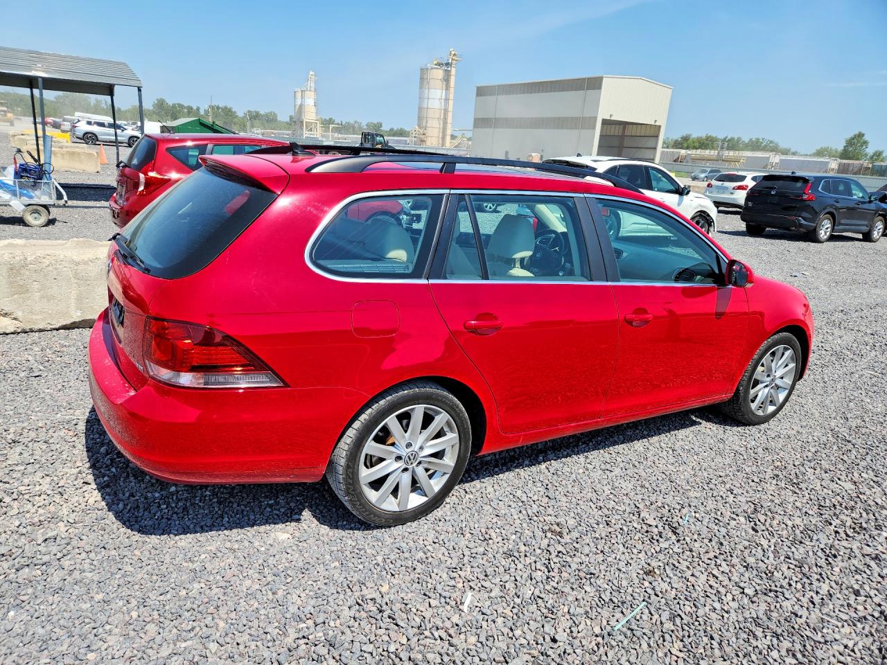2014 Volkswagen Jetta Tdi Red vin: 3VWPL7AJ8EM615516