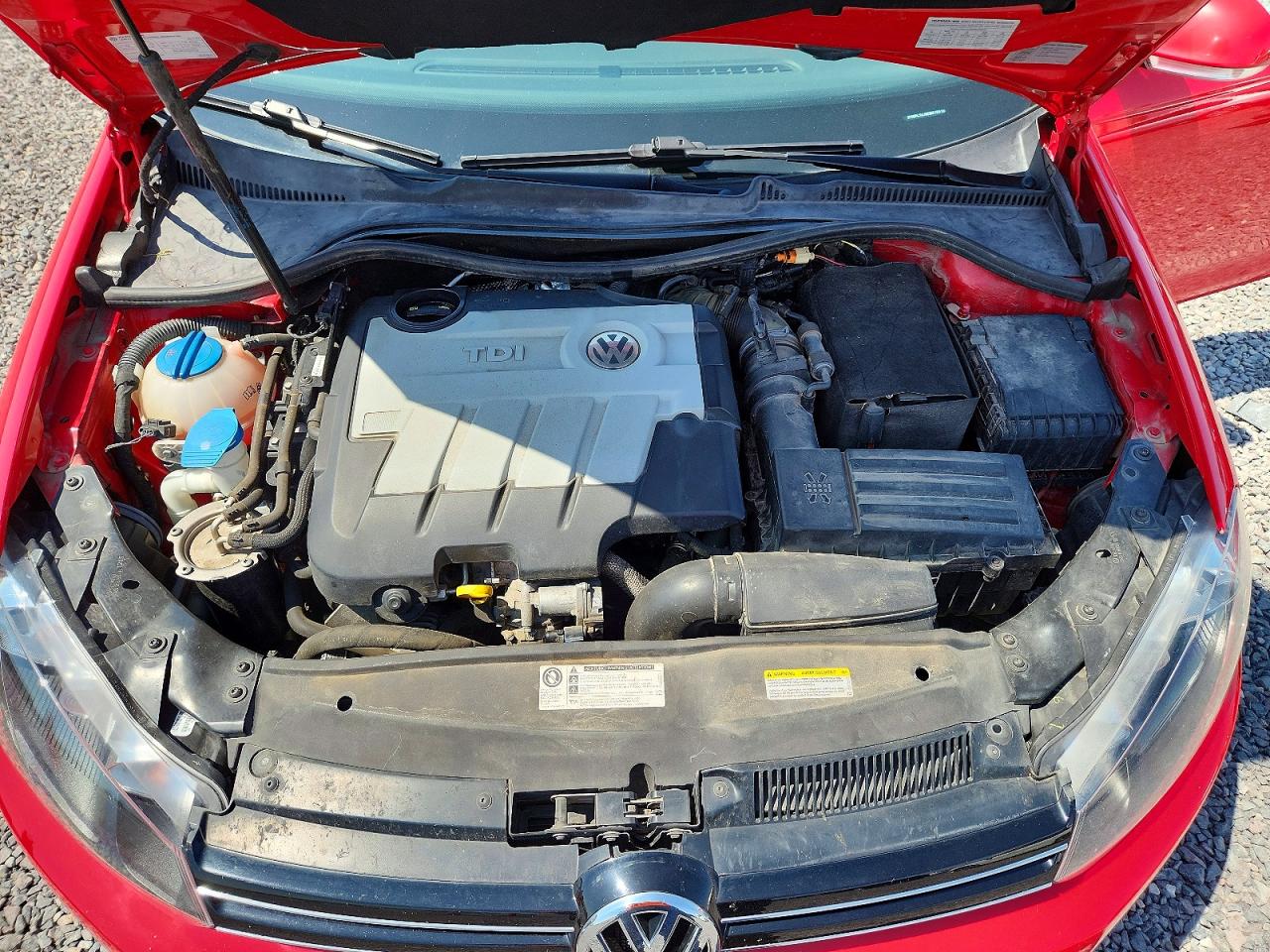 2014 Volkswagen Jetta Tdi Red vin: 3VWPL7AJ8EM615516