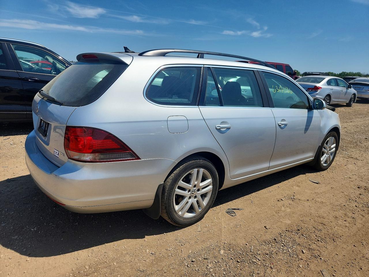 2014 Volkswagen Jetta Tdi Silver vin: 3VWPL7AJ8EM617976