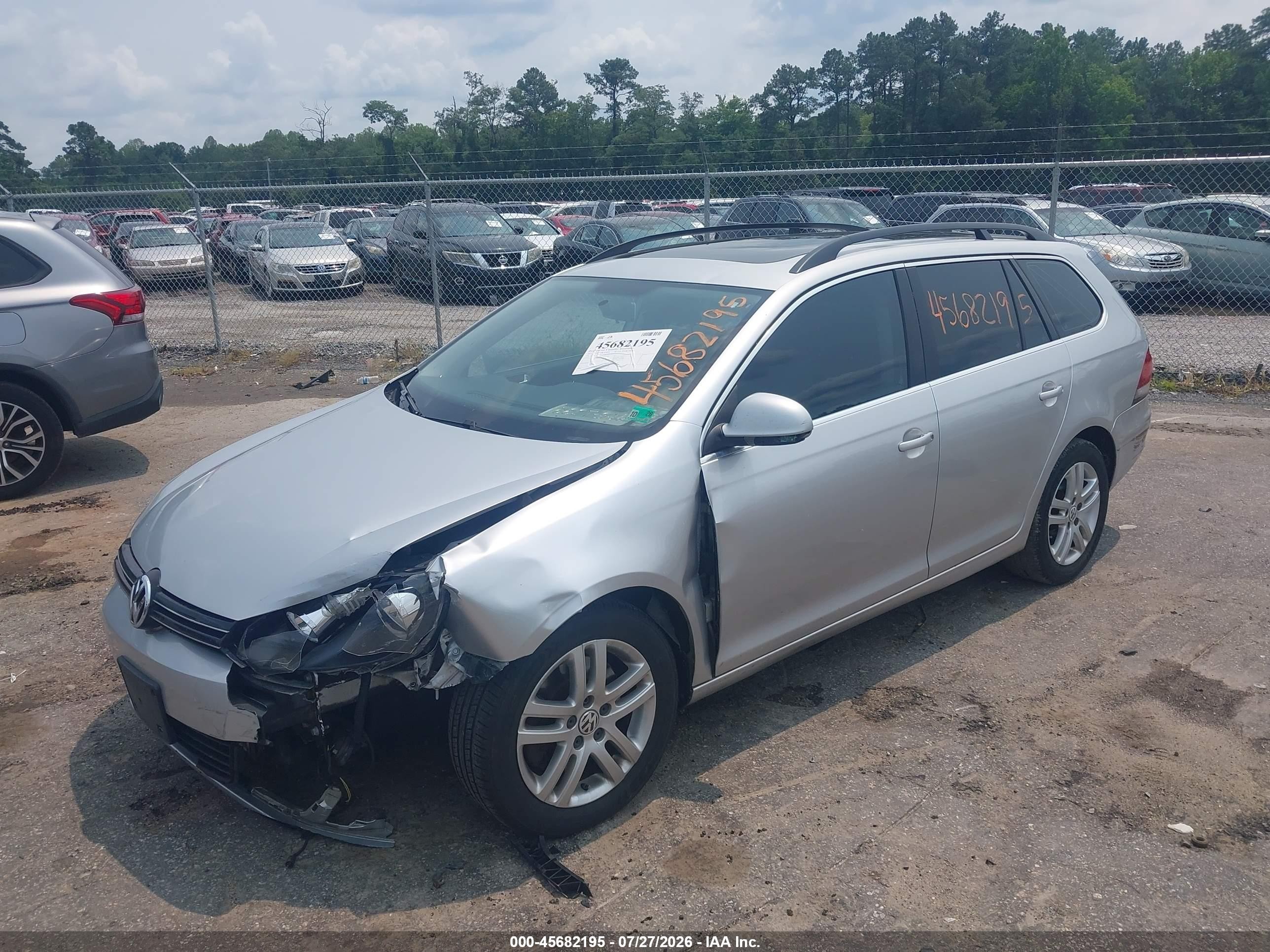 2011 Volkswagen Jetta Sportwagen 2.0l Tdi Silver vin: 3VWPL7AJ9BM711876