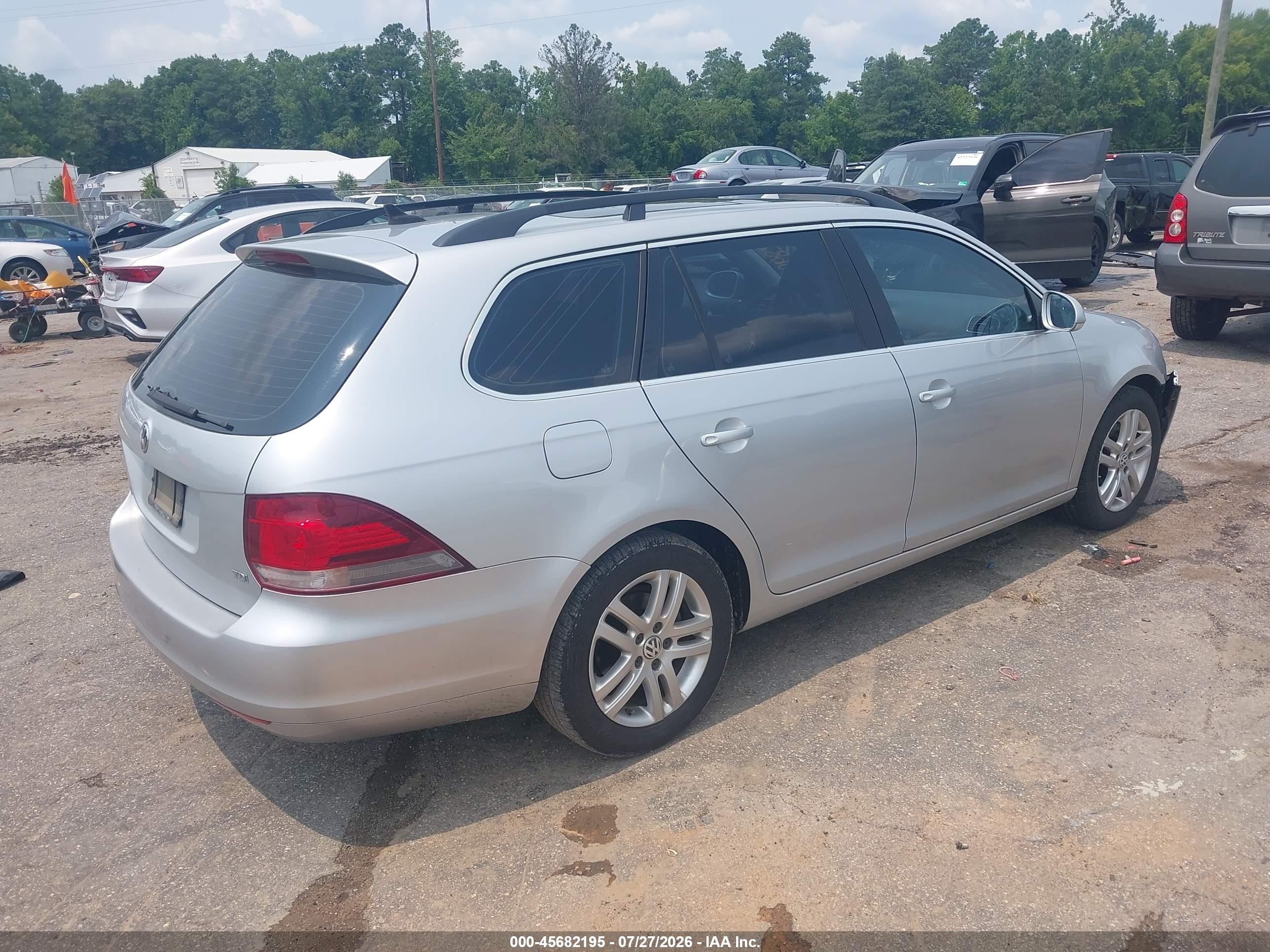 2011 Volkswagen Jetta Sportwagen 2.0l Tdi Silver vin: 3VWPL7AJ9BM711876