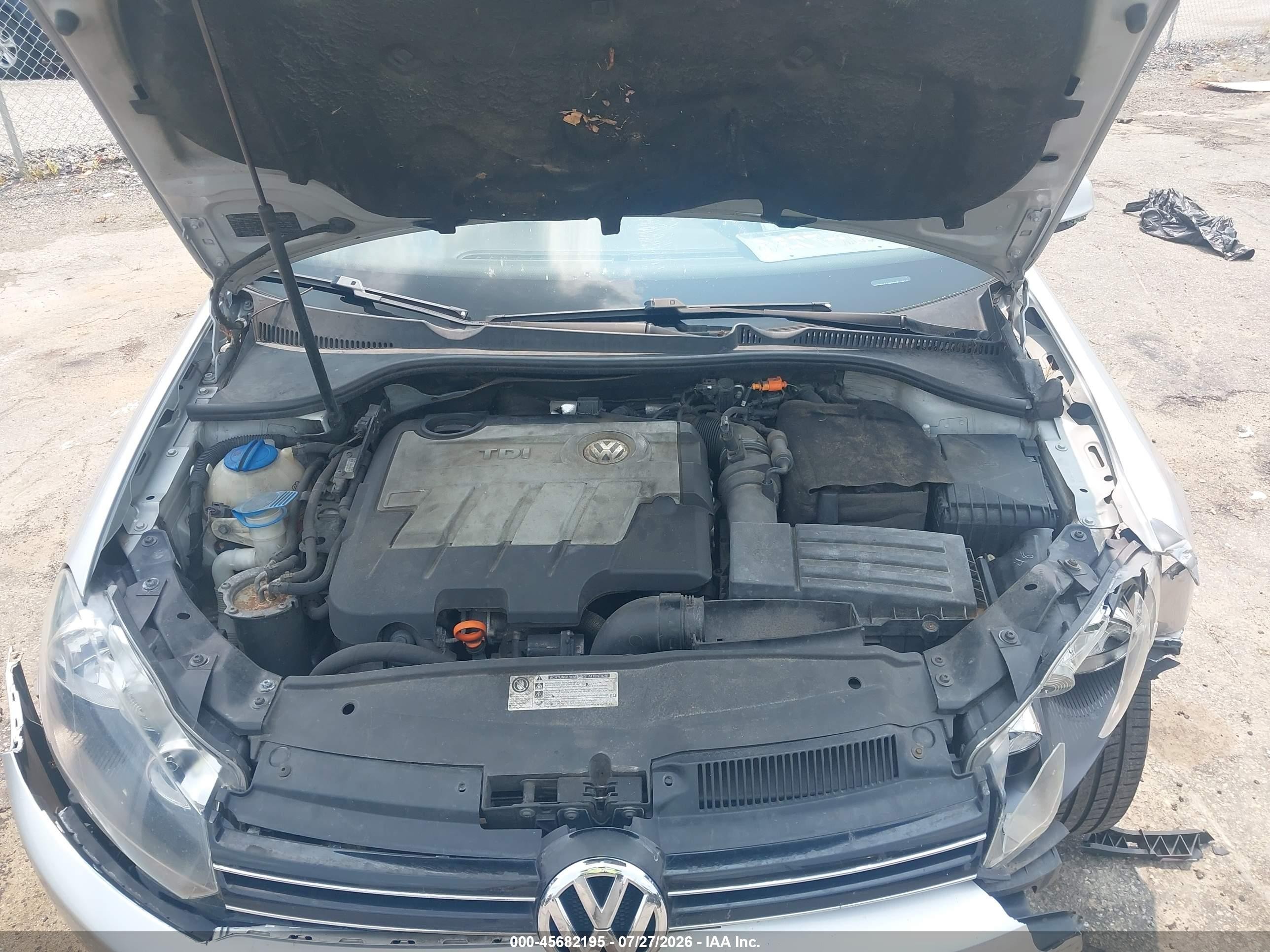 2011 Volkswagen Jetta Sportwagen 2.0l Tdi Silver vin: 3VWPL7AJ9BM711876