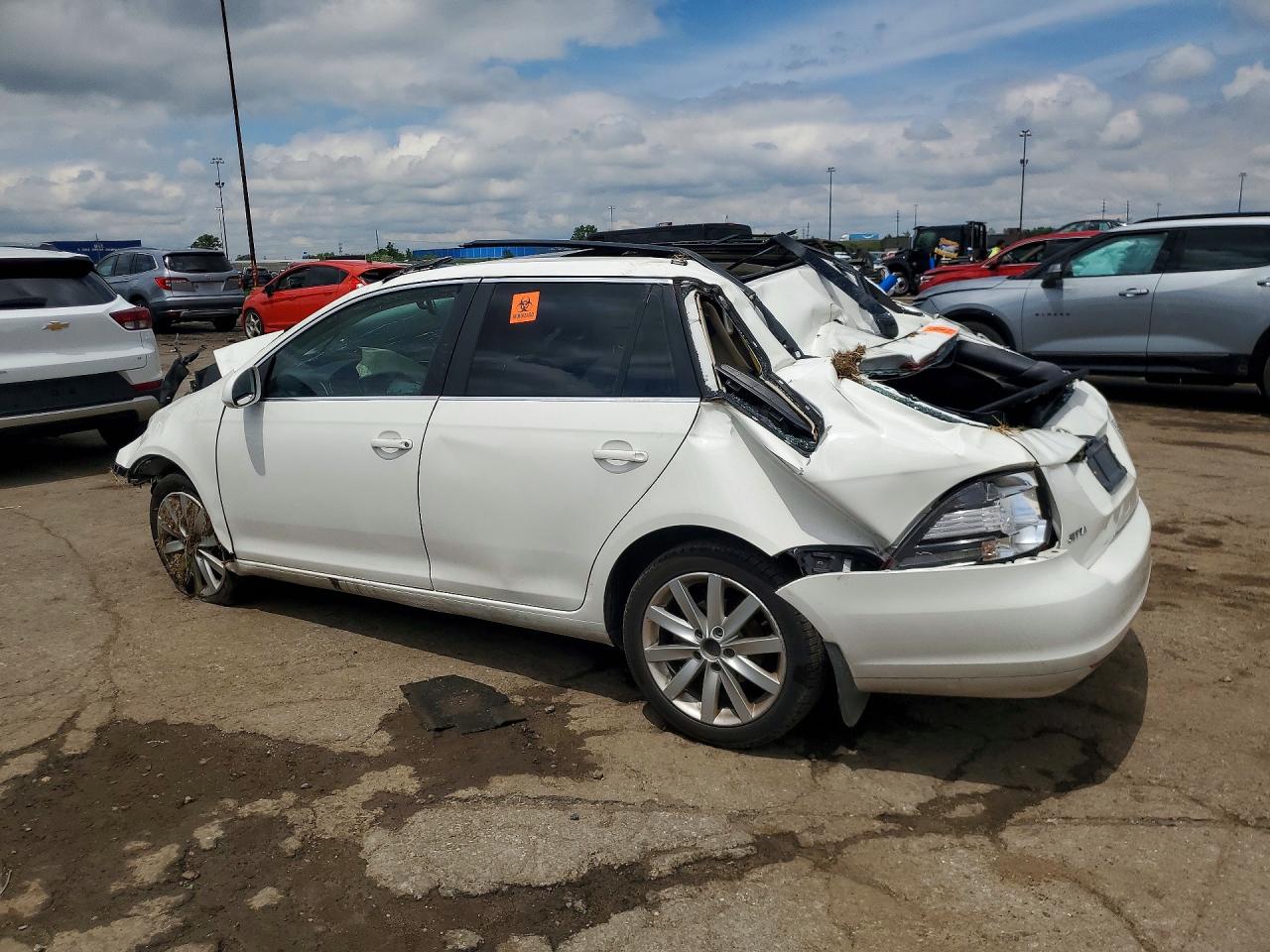 2012 Volkswagen Jetta Tdi White vin: 3VWPL7AJ9CM686253