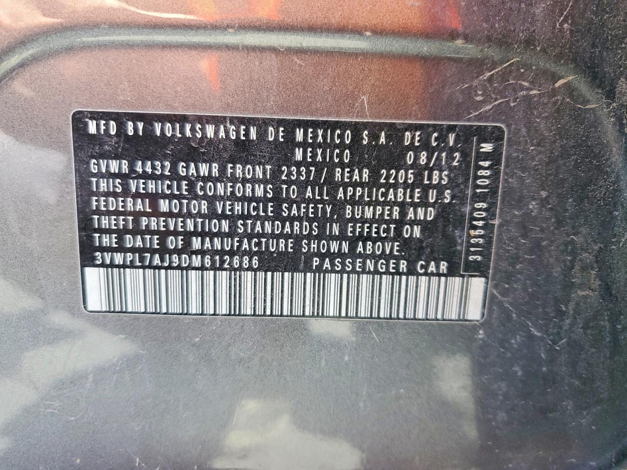 2013 Volkswagen Jetta Tdi Charcoal vin: 3VWPL7AJ9DM612686