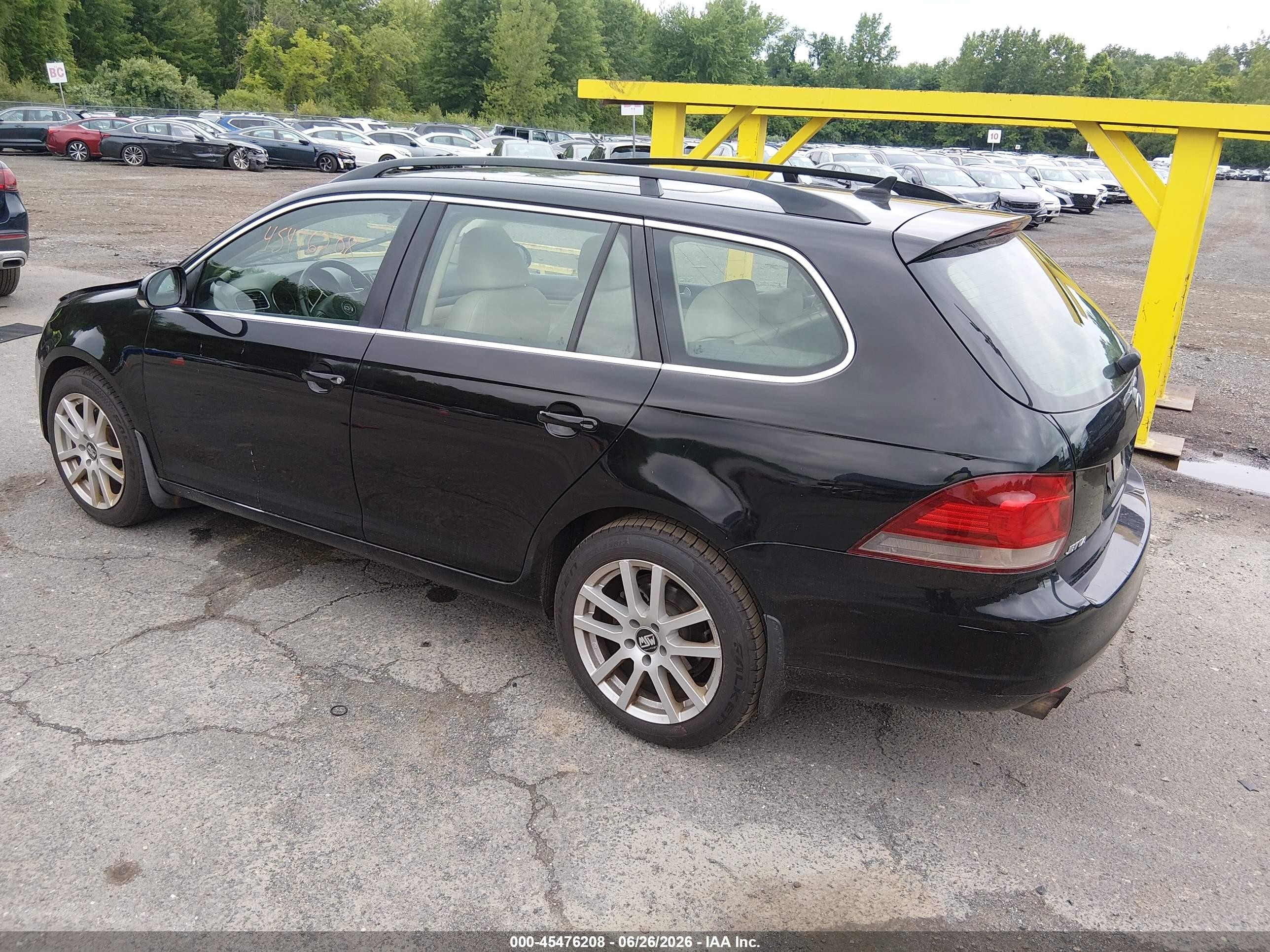 2013 Volkswagen Jetta Sportwagen 2.0l Tdi Black vin: 3VWPL7AJ9DM635966