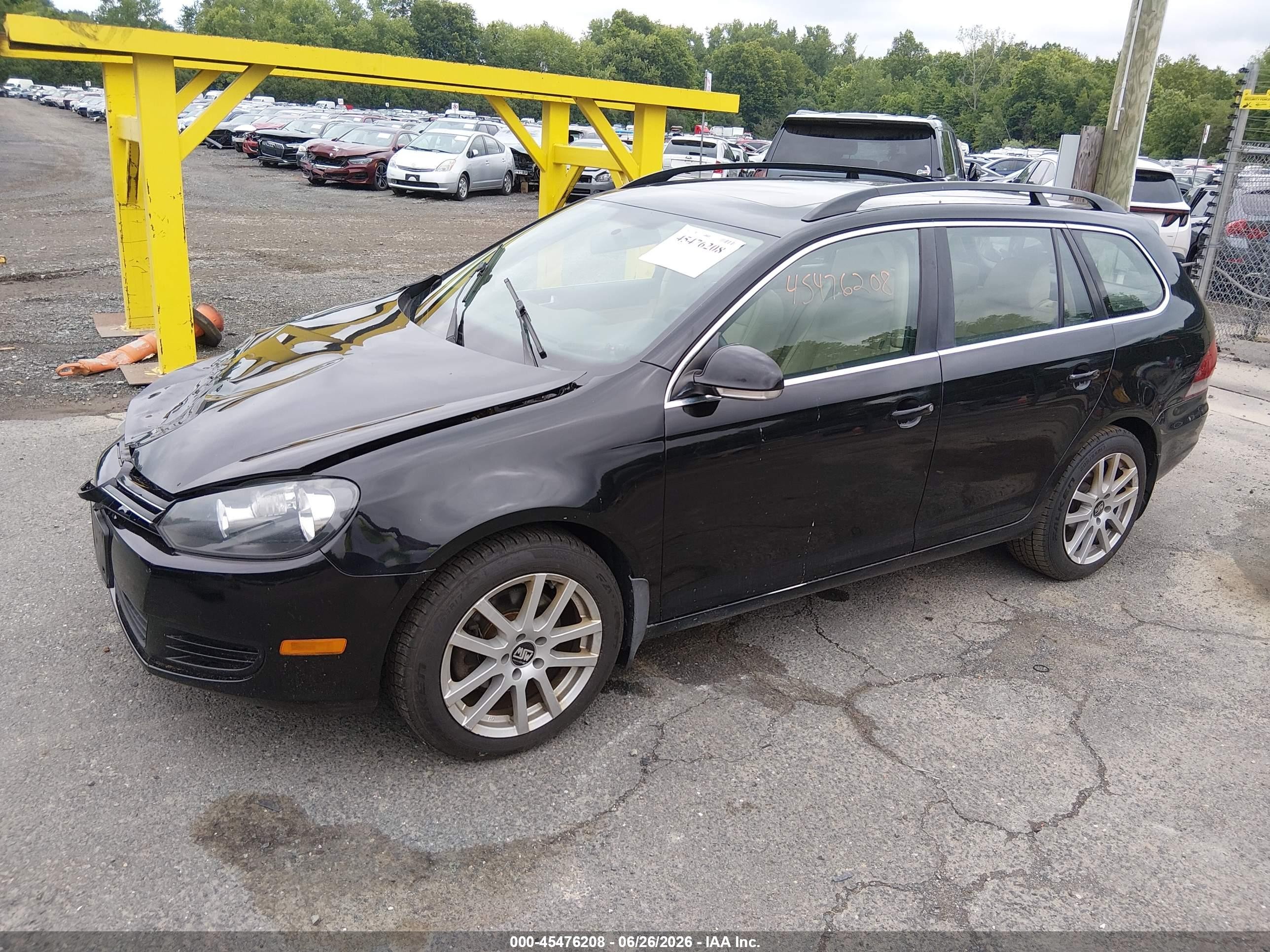 2013 Volkswagen Jetta Sportwagen 2.0l Tdi Black vin: 3VWPL7AJ9DM635966