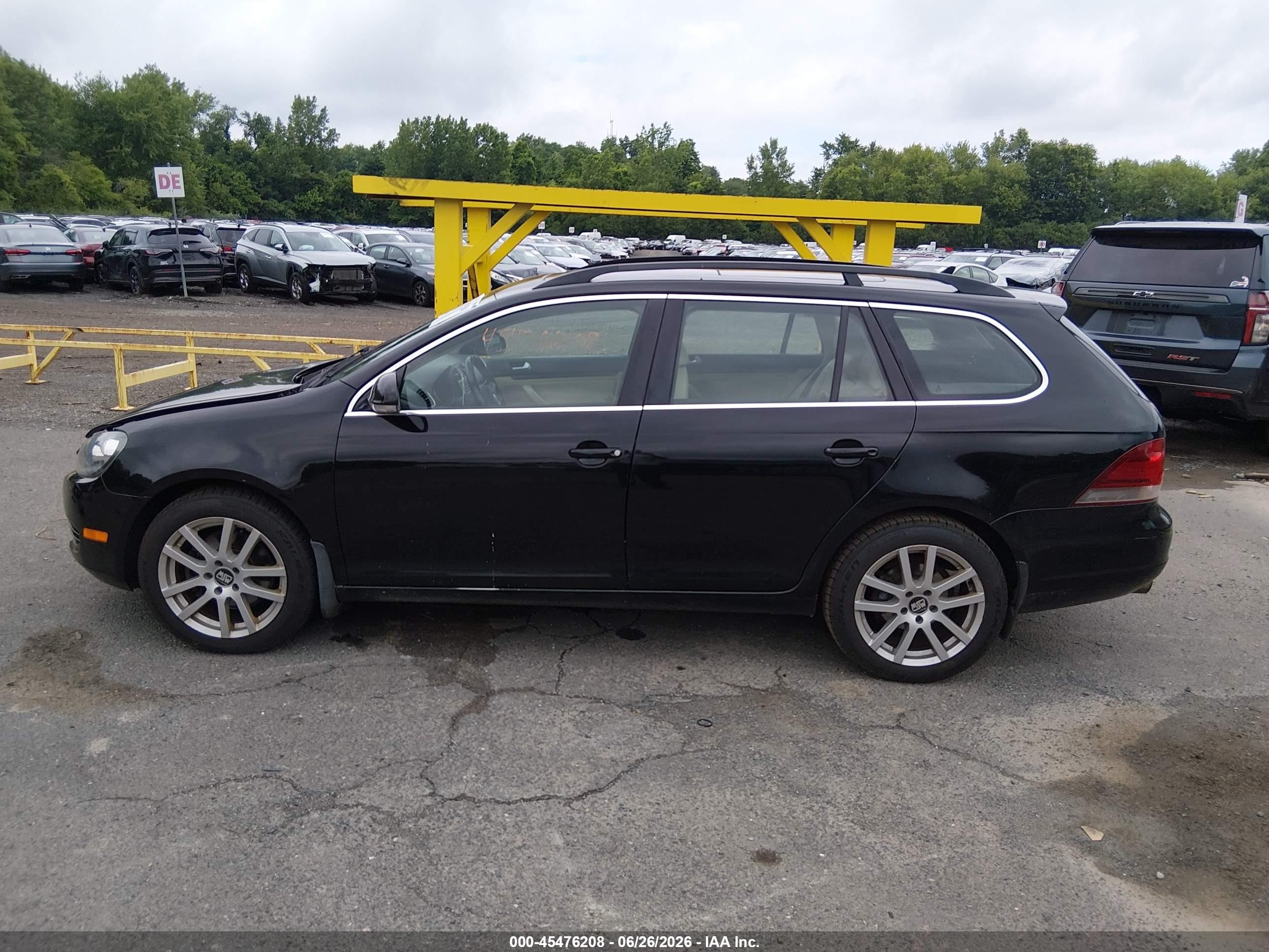 2013 Volkswagen Jetta Sportwagen 2.0l Tdi Black vin: 3VWPL7AJ9DM635966
