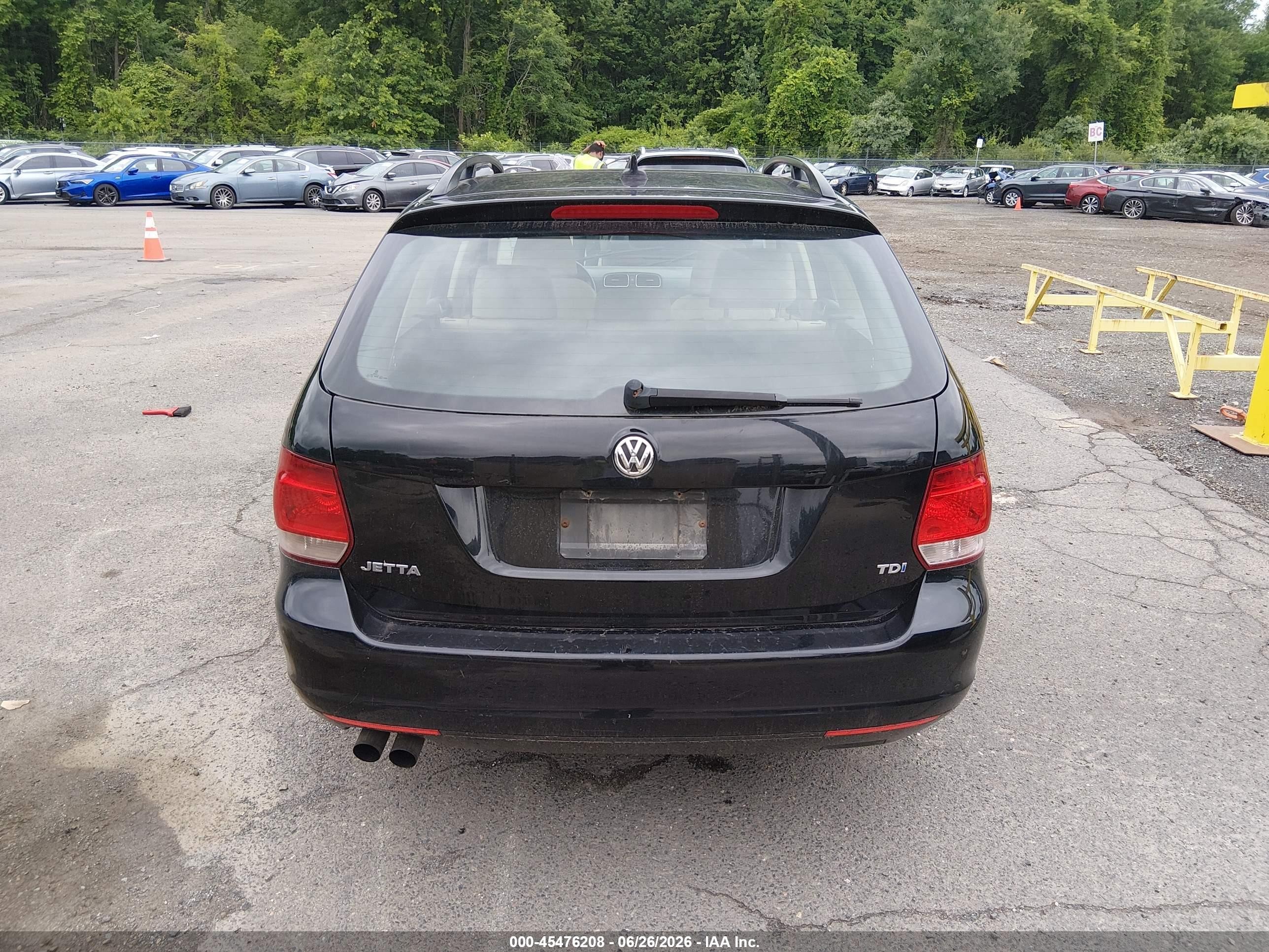 2013 Volkswagen Jetta Sportwagen 2.0l Tdi Black vin: 3VWPL7AJ9DM635966