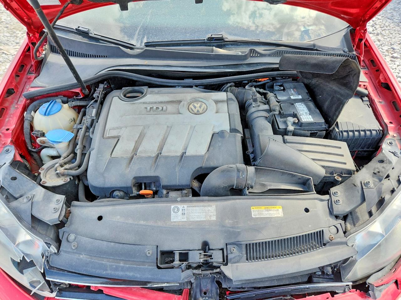 2013 Volkswagen Jetta Tdi Red vin: 3VWPL7AJ9DM666148