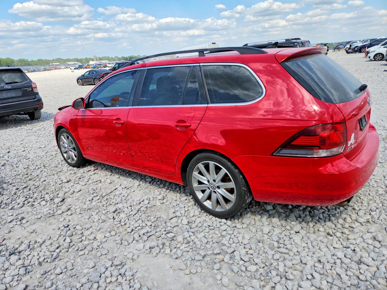 2013 Volkswagen Jetta Tdi Red vin: 3VWPL7AJ9DM666148