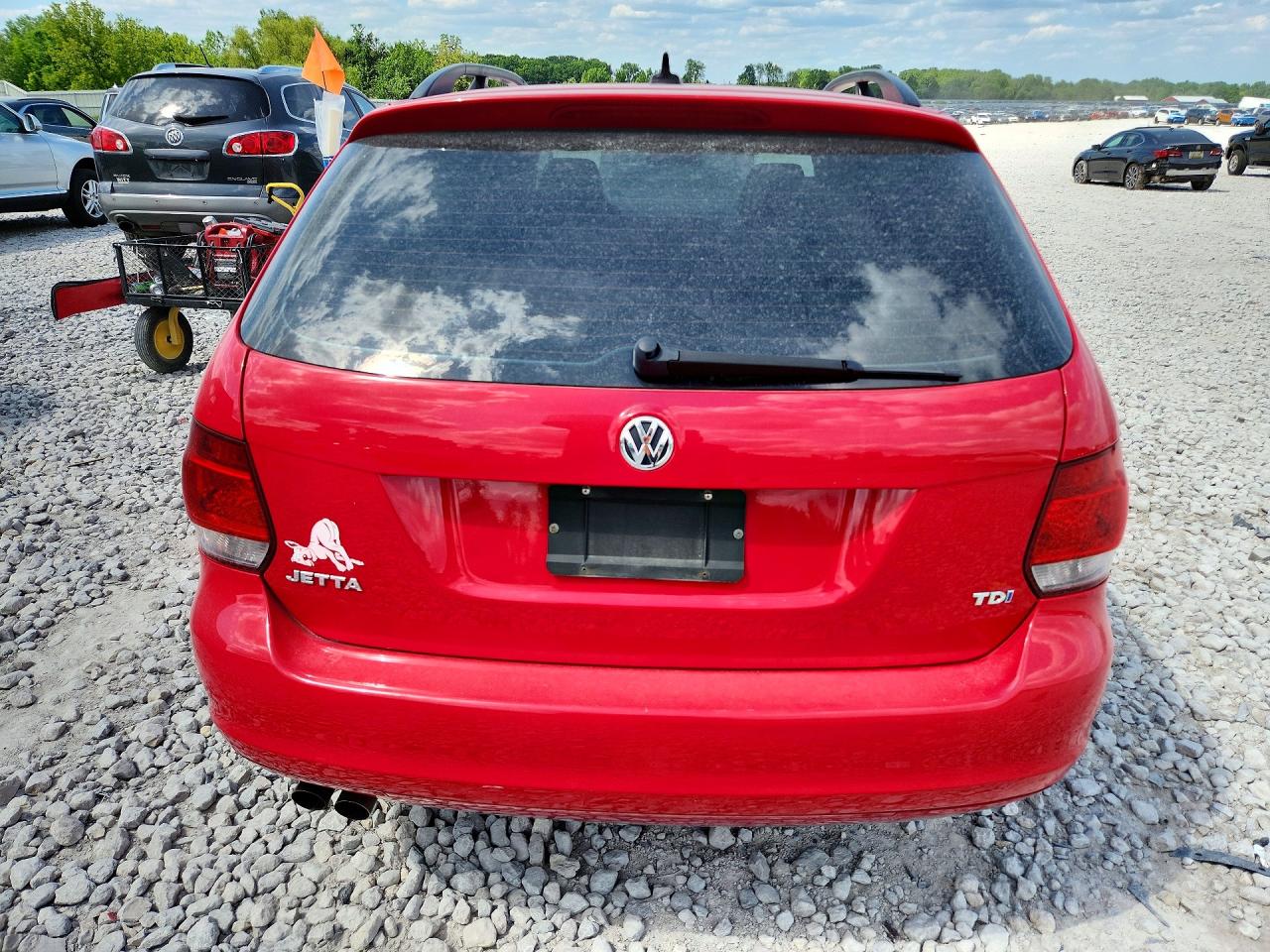 2013 Volkswagen Jetta Tdi Red vin: 3VWPL7AJ9DM666148