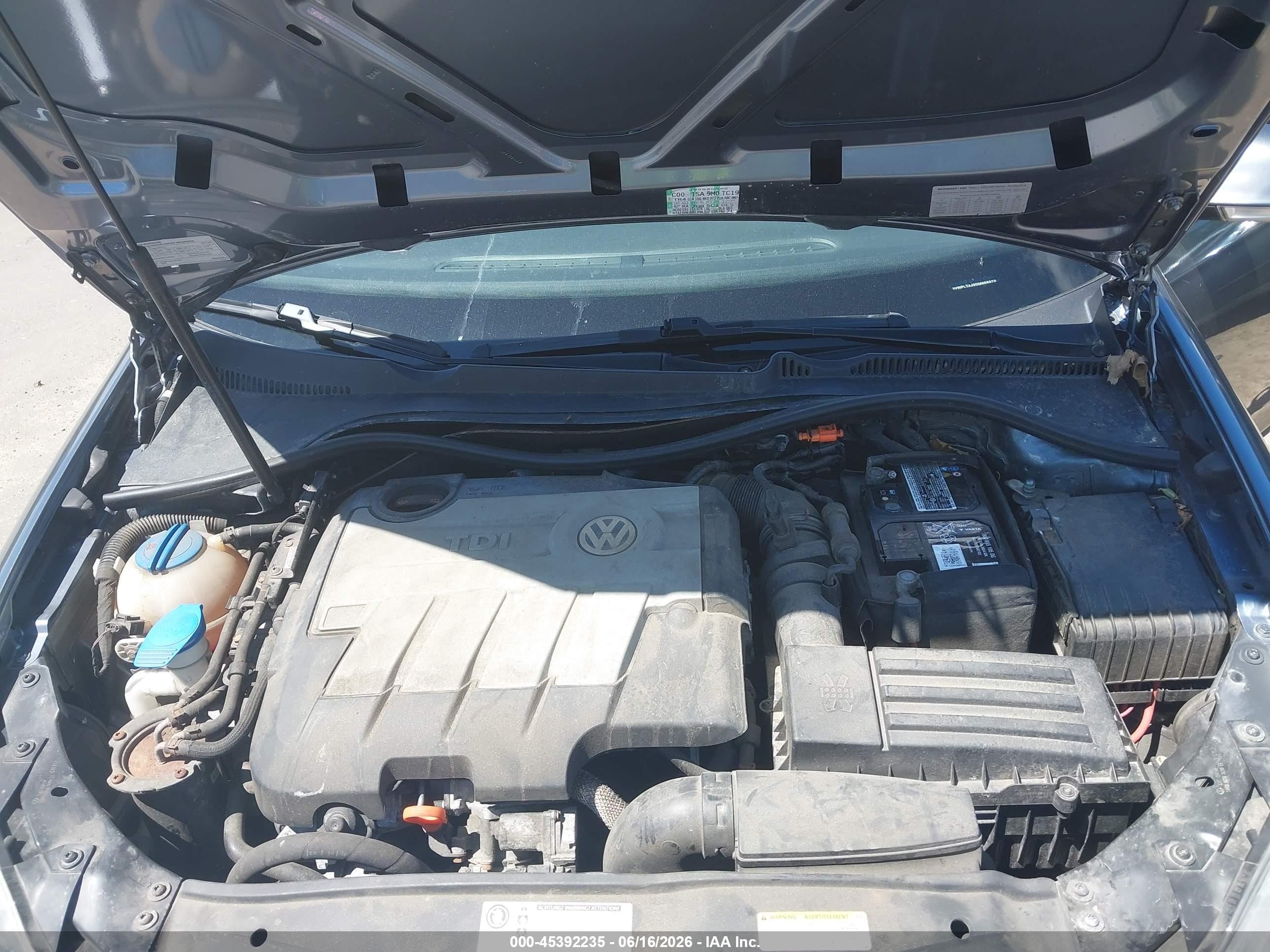 2013 Volkswagen Jetta Sportwagen 2.0l Tdi Gray vin: 3VWPL7AJ9DM666926
