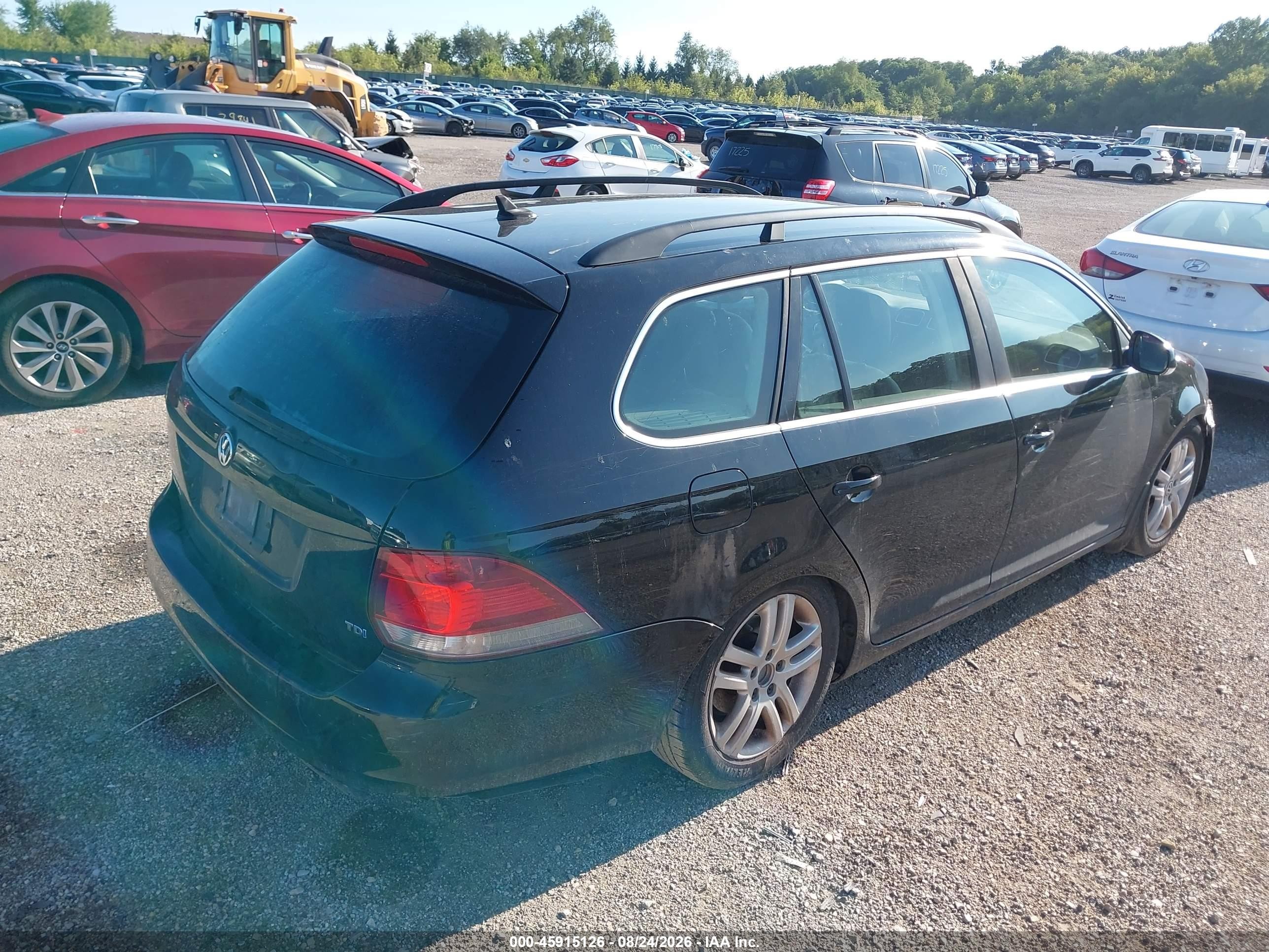 2014 Volkswagen Jetta Sportwagen 2.0l Tdi Черный vin: 3VWPL7AJ9EM600524